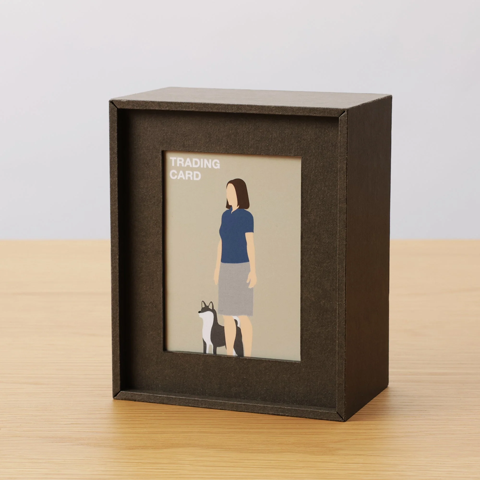 2-in-1 Photo Frame & Trading Card Case - Dark Grey - Image 6
