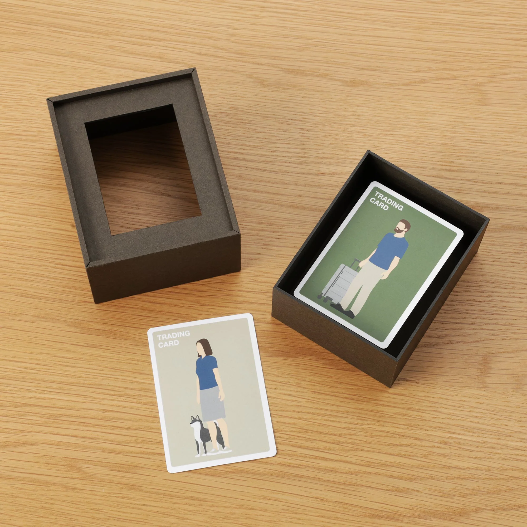 2-in-1 Photo Frame & Trading Card Case - Dark Grey - Image 7