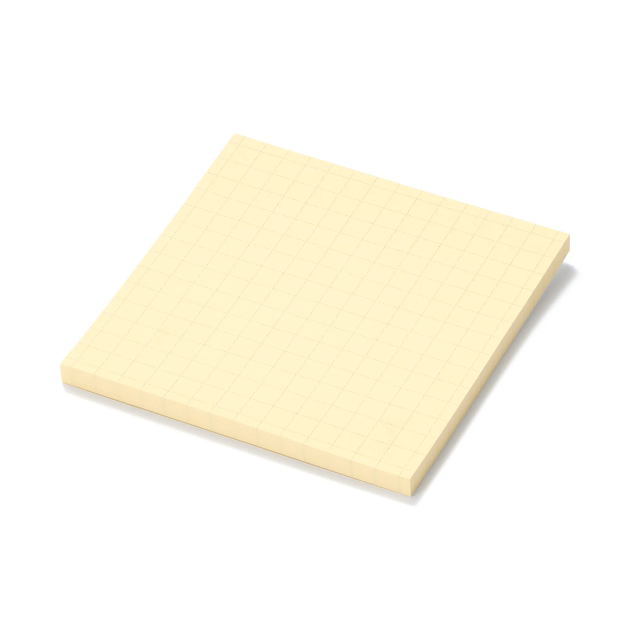 5 mm Grid Square Sticky Notes Yellow 7.5 x 7.5 cm - Image 2