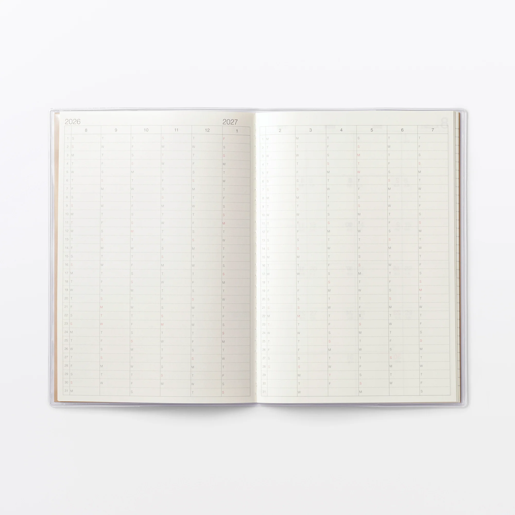 A5 Monthly Planner From Aug. 2026 - Sun. Start - Image 4
