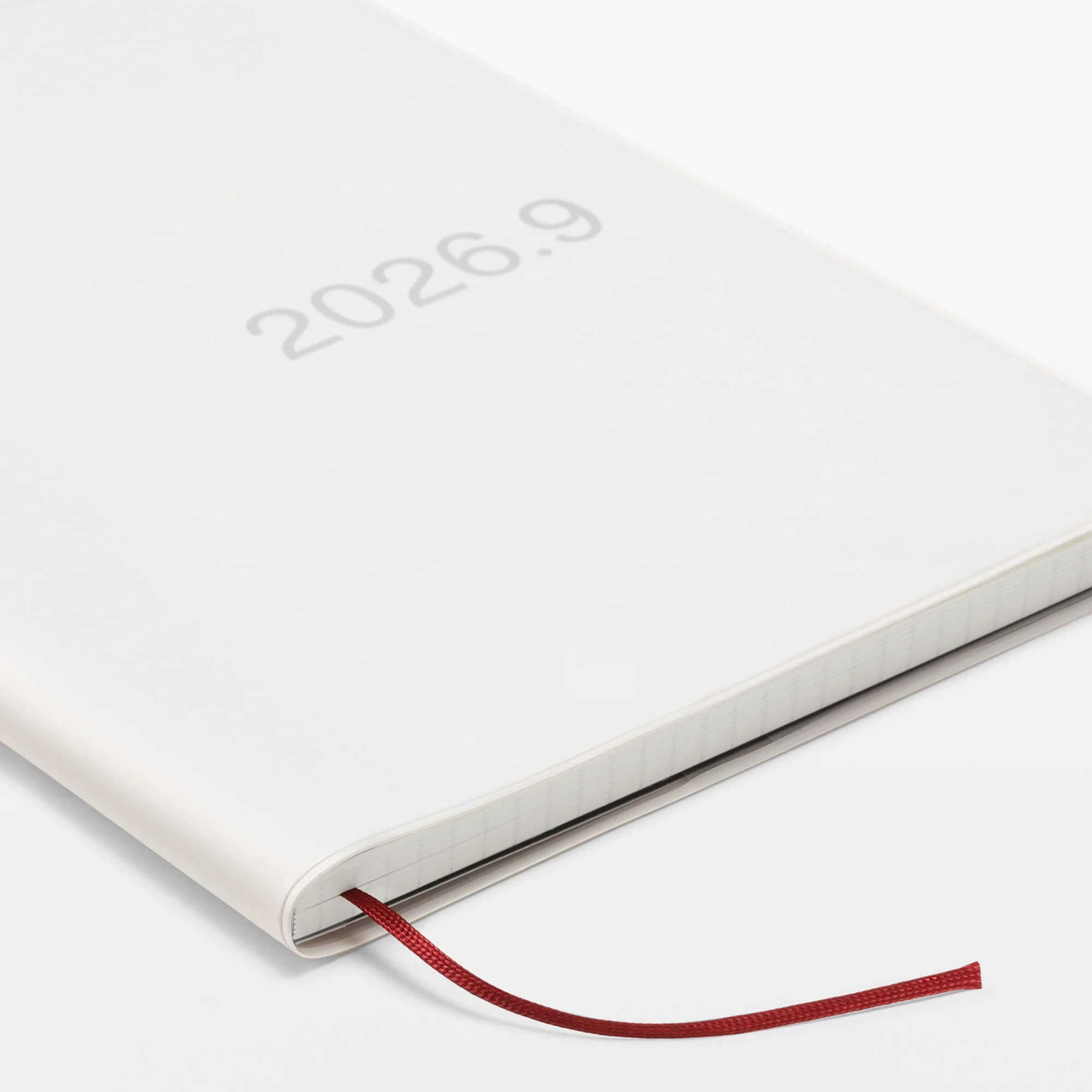 A5 White Grey Monthly/Weekly Planner From Aug. 2026 - Mon. Start - Image 9