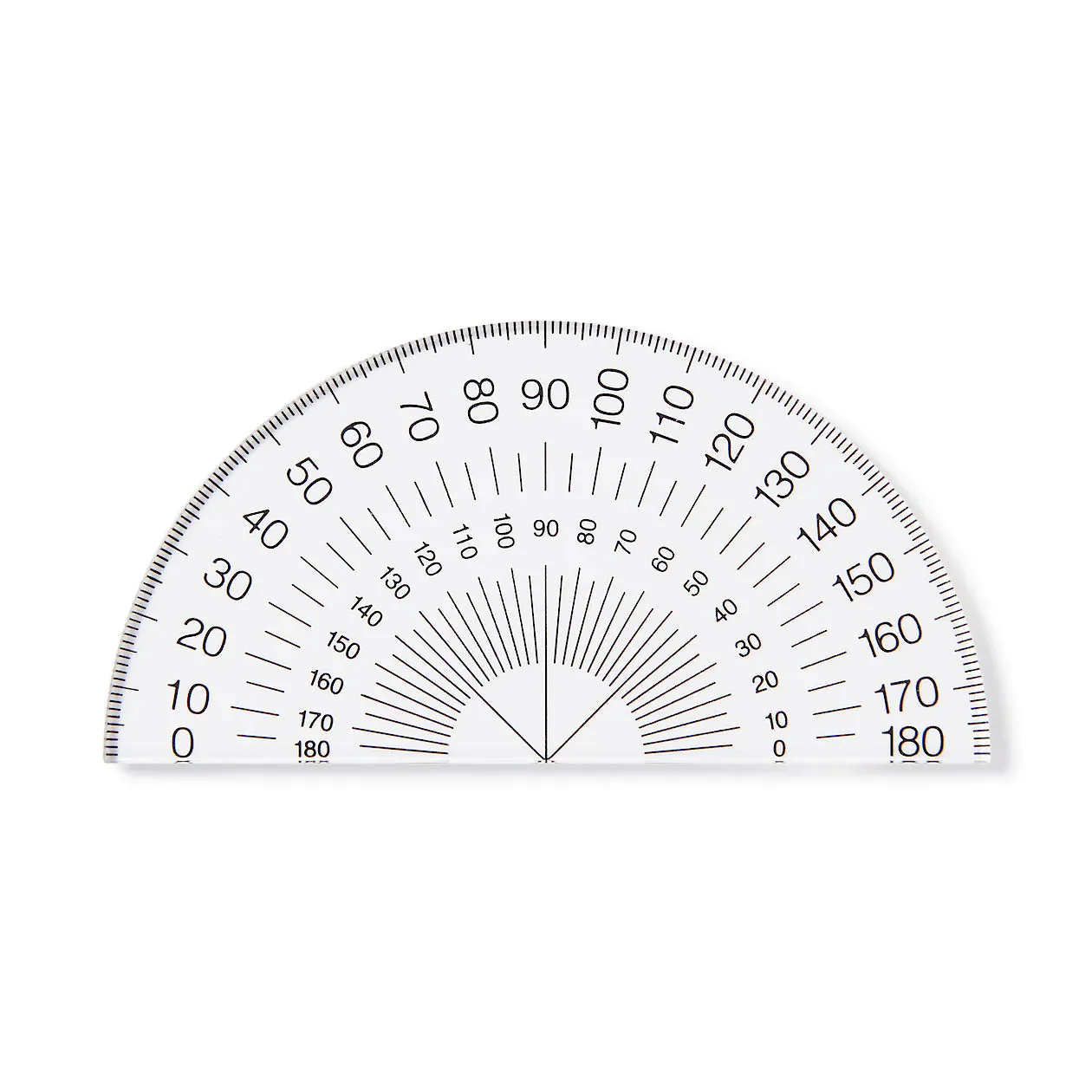 Acrylic Protractor Semi-Circle - Image 2
