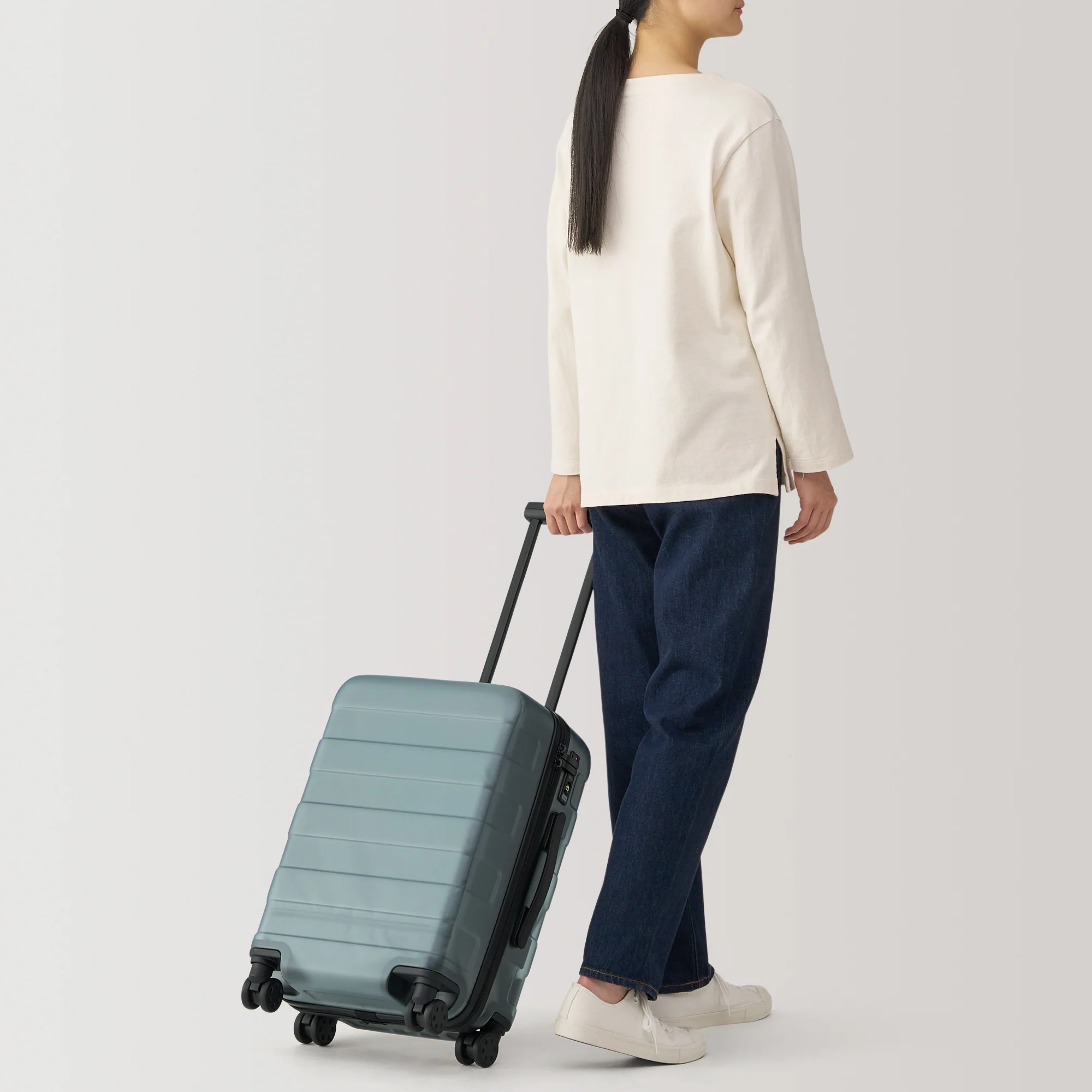 Adjustable Handle Hard Shell Suitcase 36L - Translucent | Carry-On - Image 16