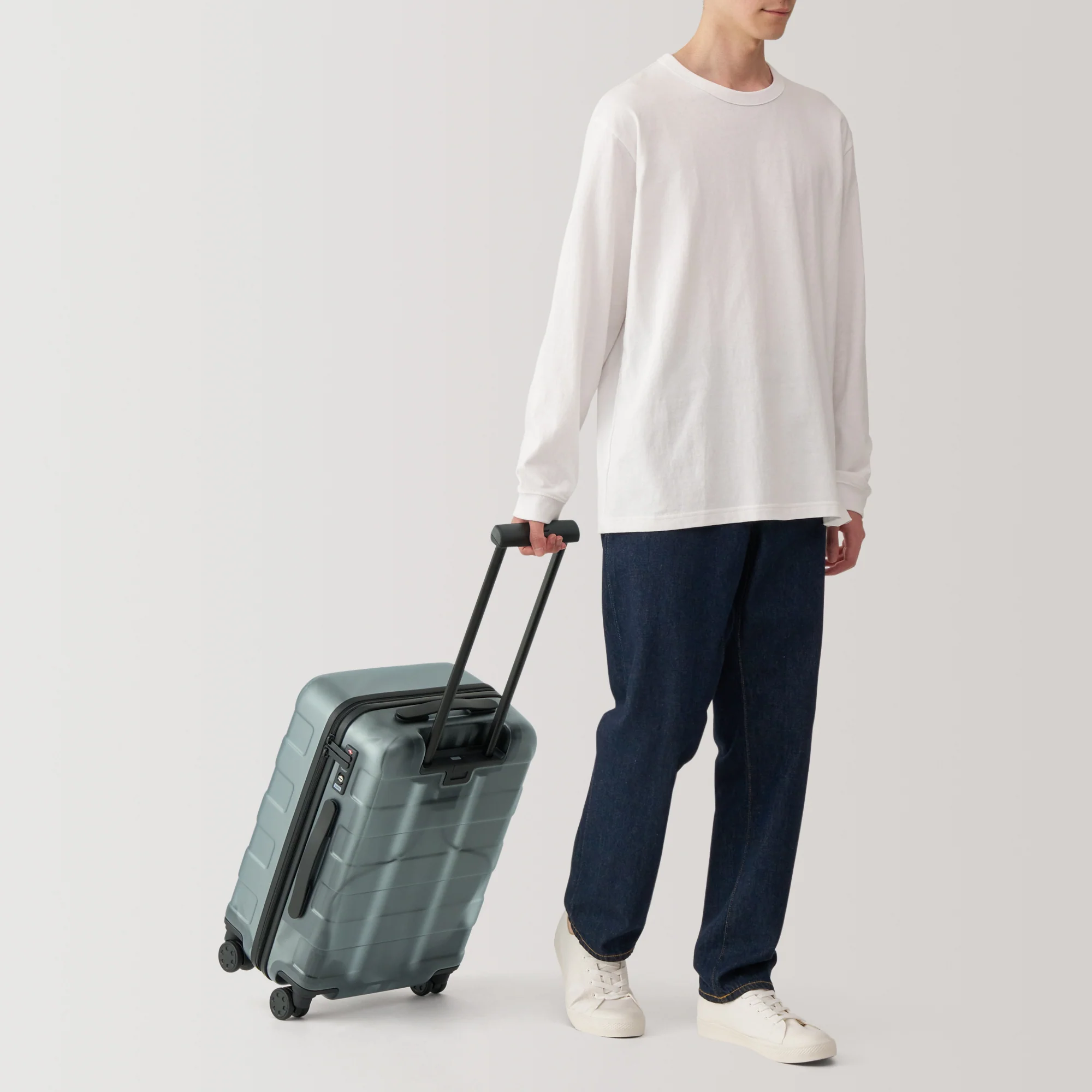 Adjustable Handle Hard Shell Suitcase 36L - Translucent | Carry-On - Image 17