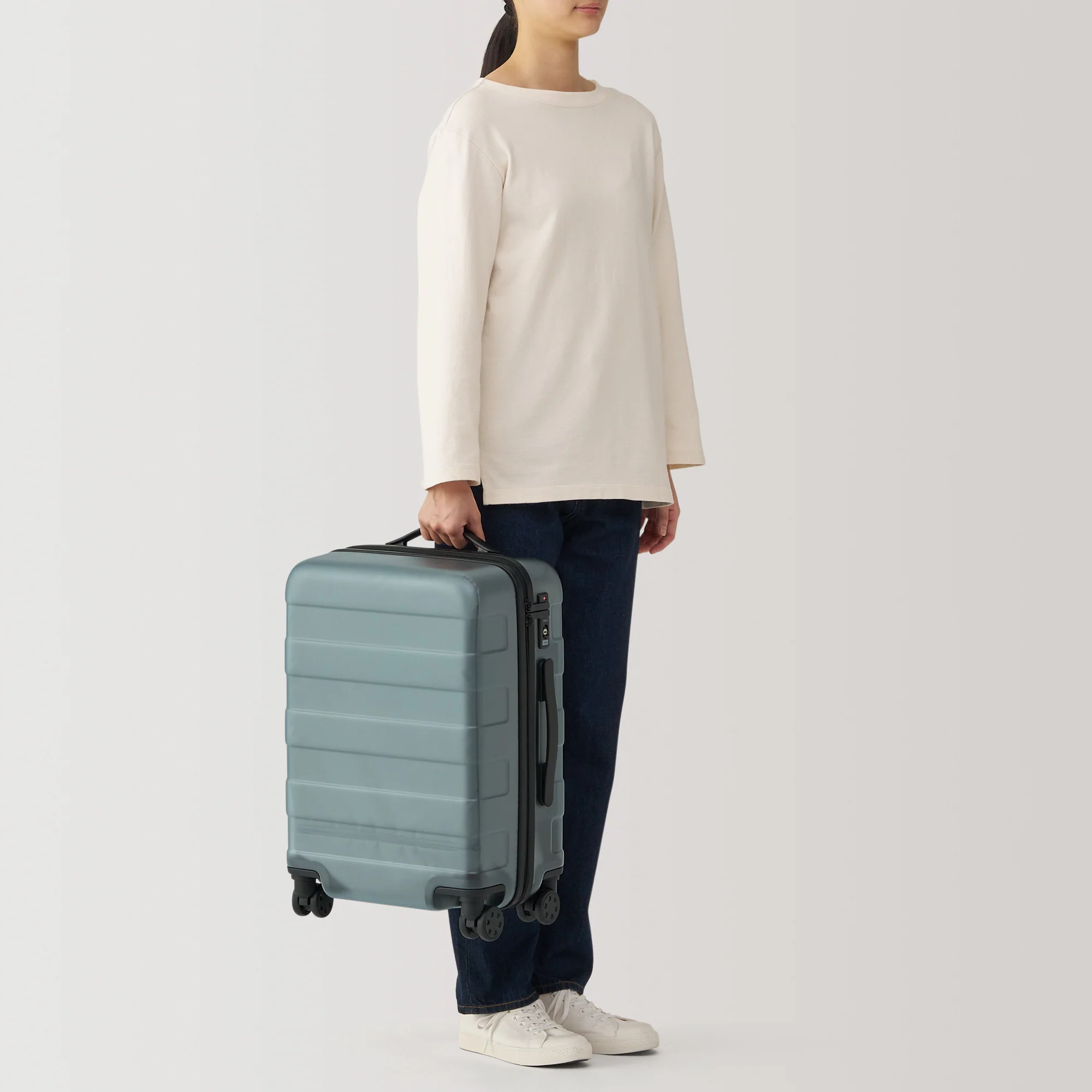 Adjustable Handle Hard Shell Suitcase 36L - Translucent | Carry-On - Image 18