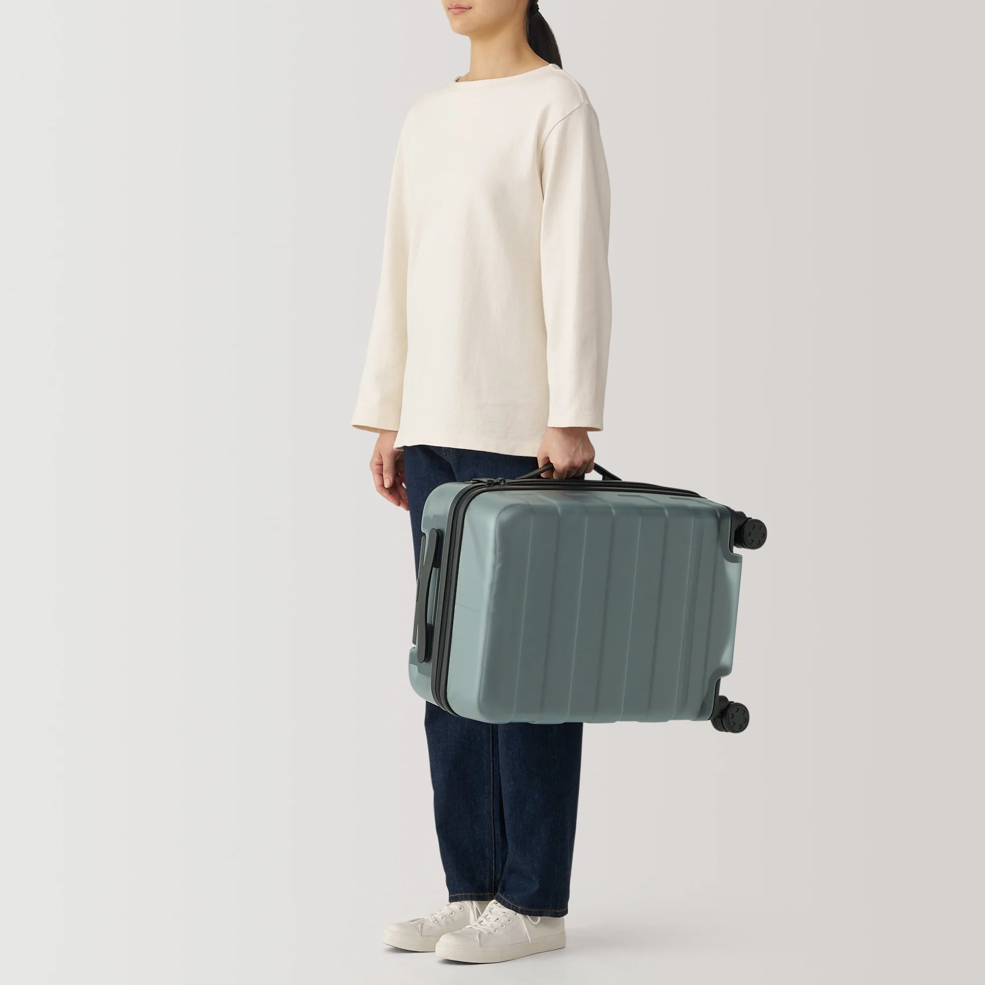 Adjustable Handle Hard Shell Suitcase 36L - Translucent | Carry-On - Image 19
