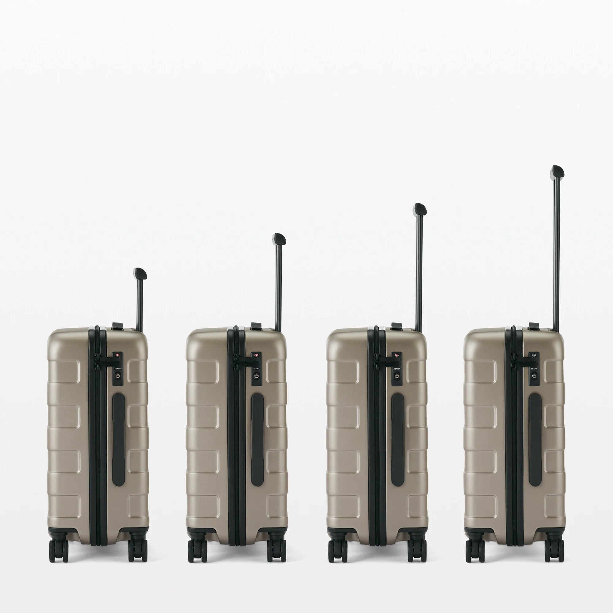 Adjustable Handle Hard Shell Suitcase 75L - Translucent | Check-In - Image 11