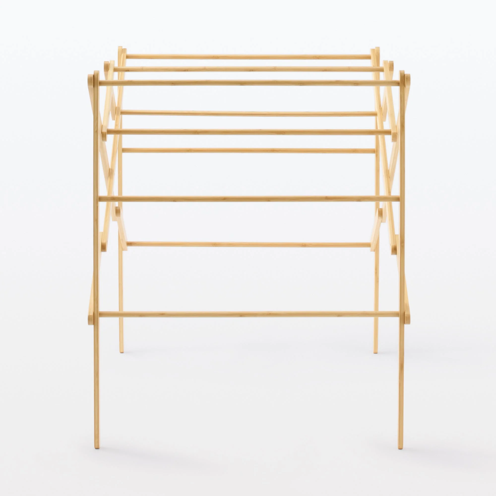 Bamboo Clothes Rack with Adjustable Width - Image 4