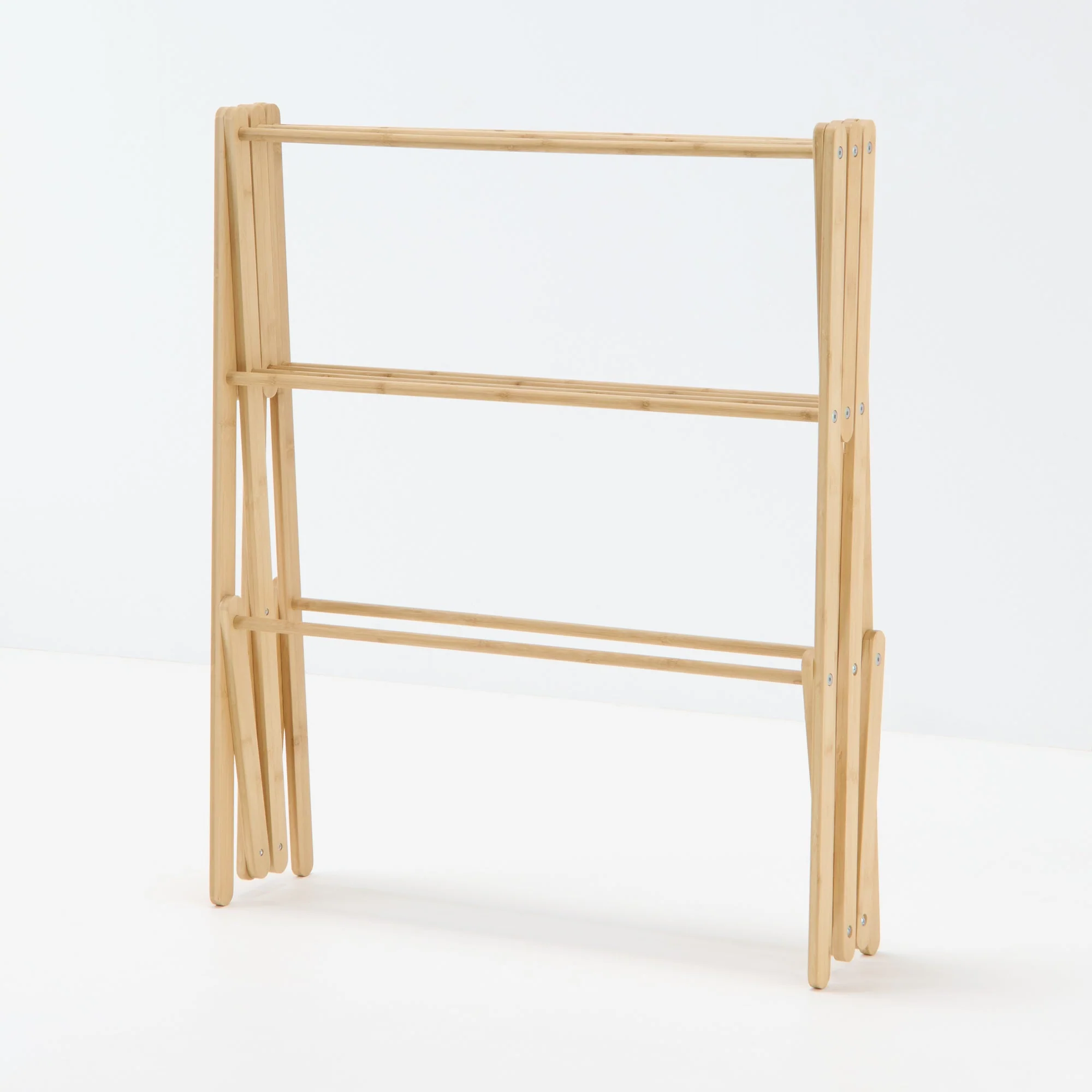 Bamboo Clothes Rack with Adjustable Width - Image 7