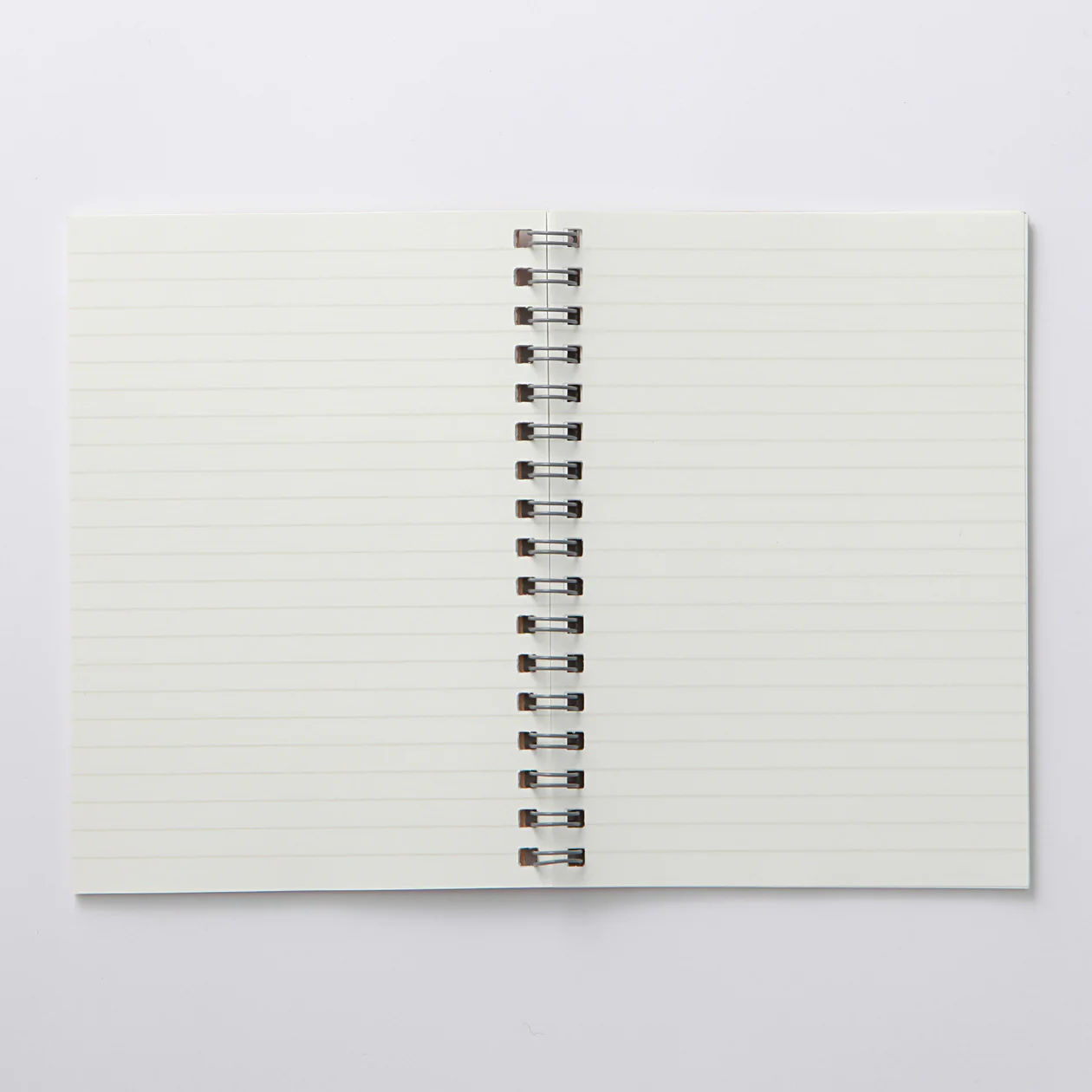 Beige Double Ring Lined Notebook - Image 2