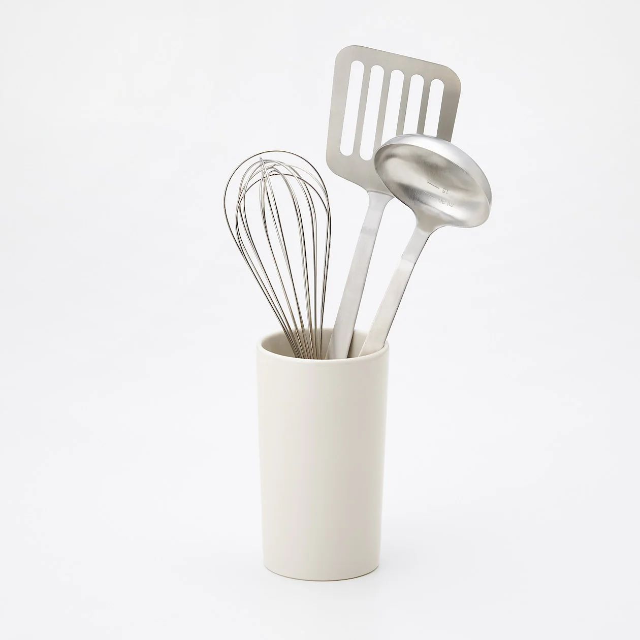 Beige Porcelain Kitchen Tool Stand - Image 3