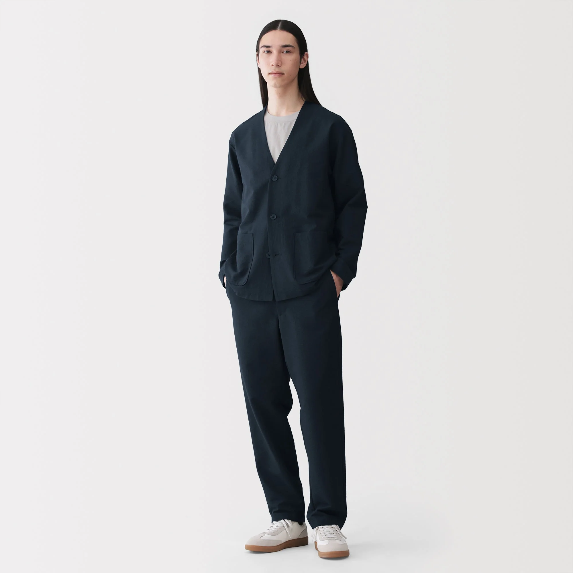Breathable Seersucker Cardigan - Image 20
