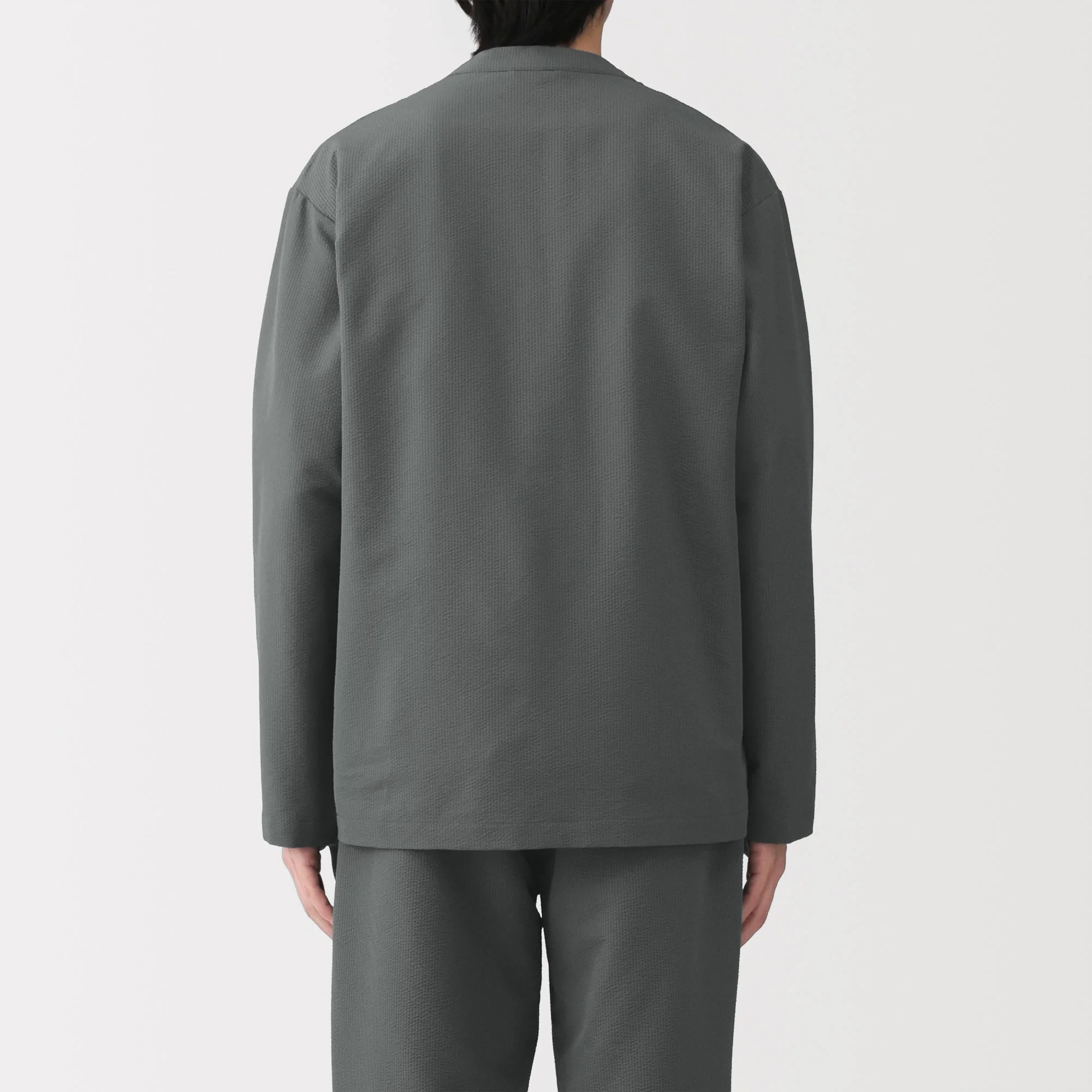 Breathable Seersucker Cardigan - Image 22