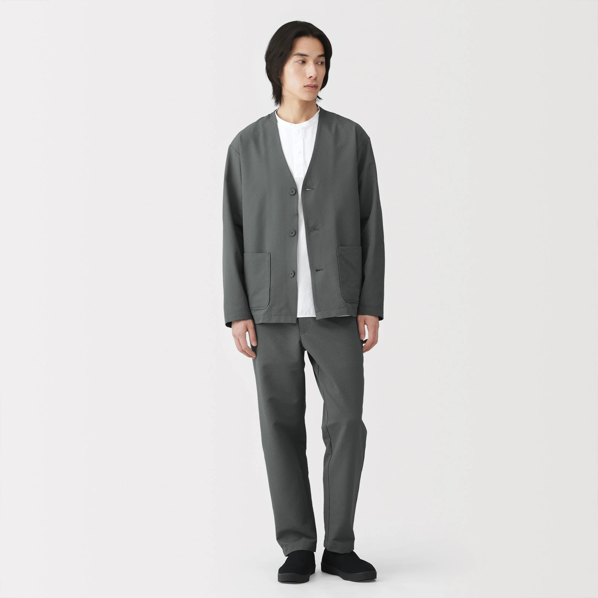 Breathable Seersucker Cardigan - Image 4