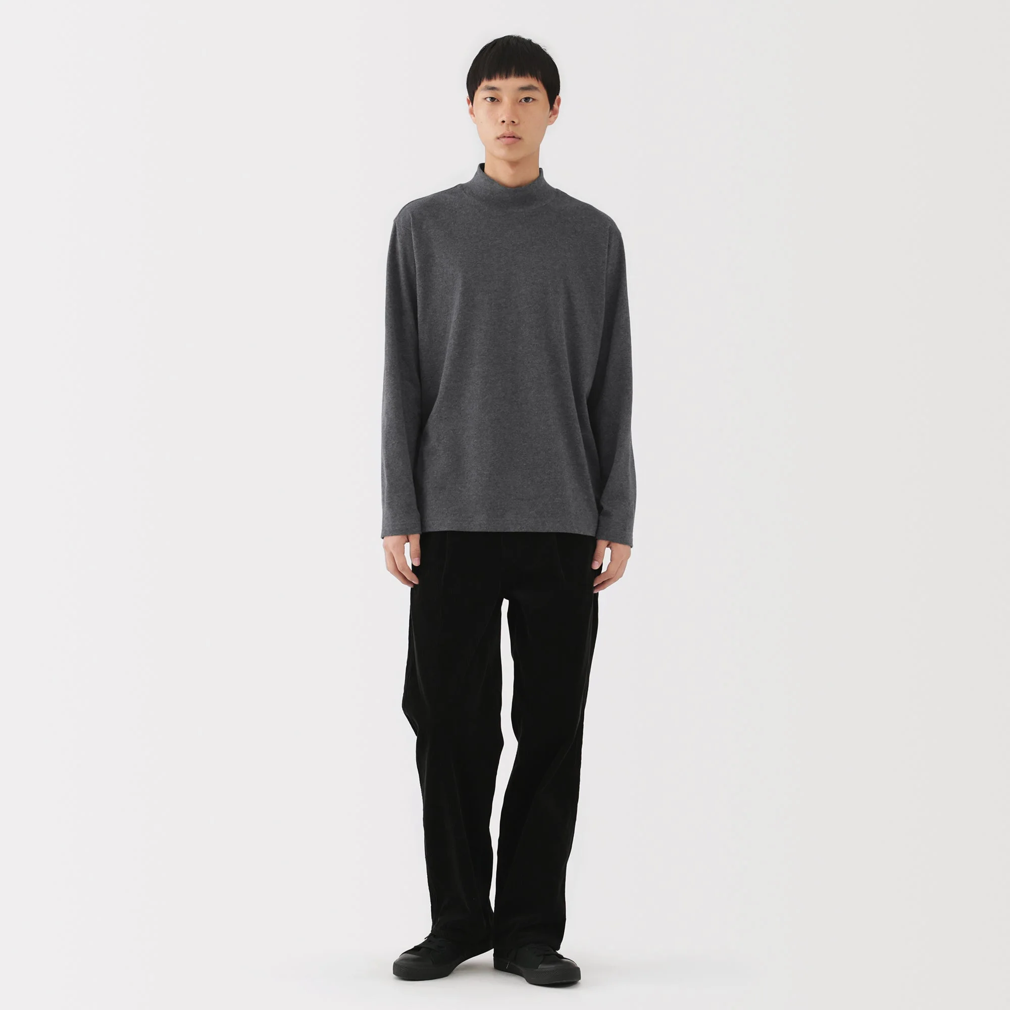 Brushed High Neck T-Shirt - Image 27