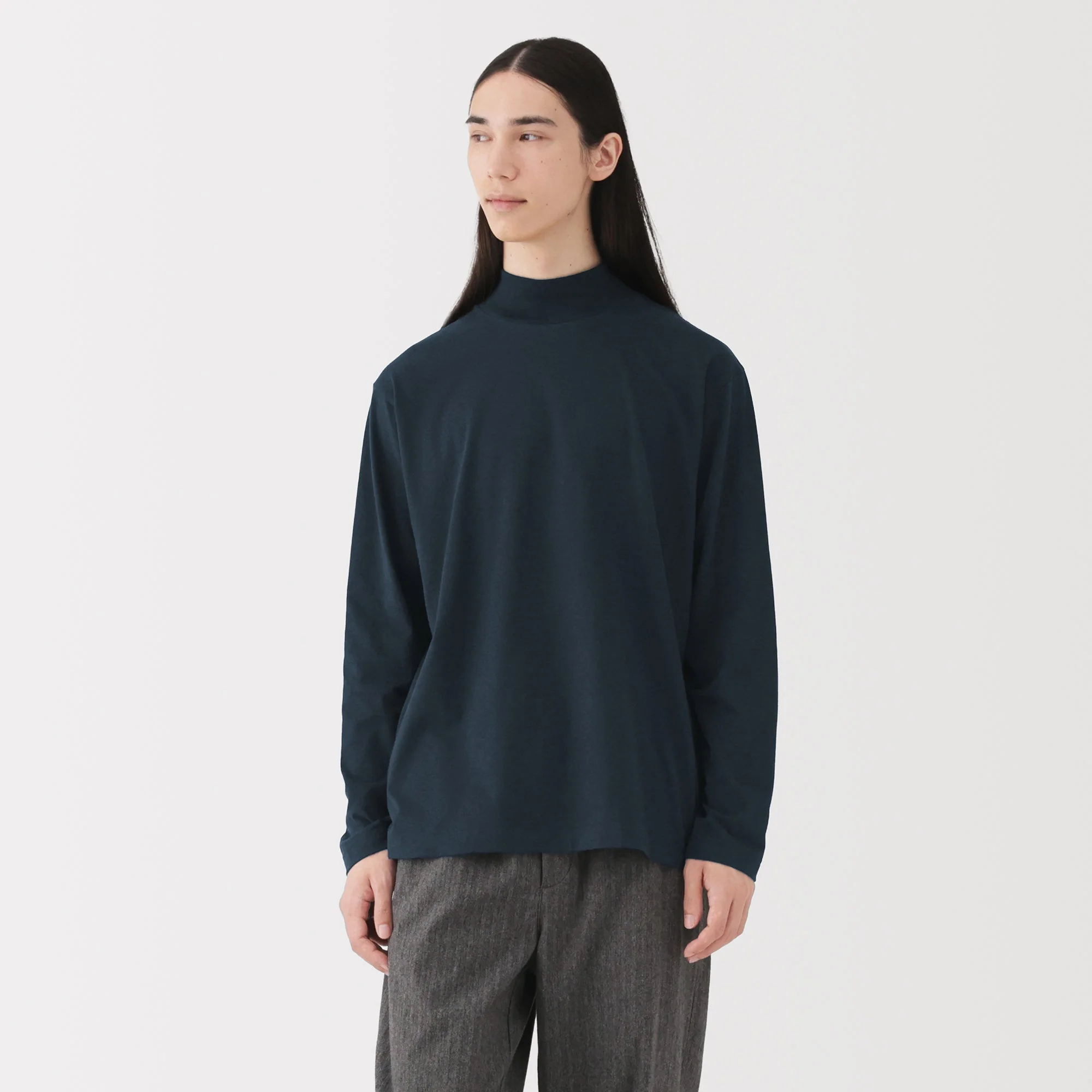 Brushed High Neck T-Shirt - Image 42
