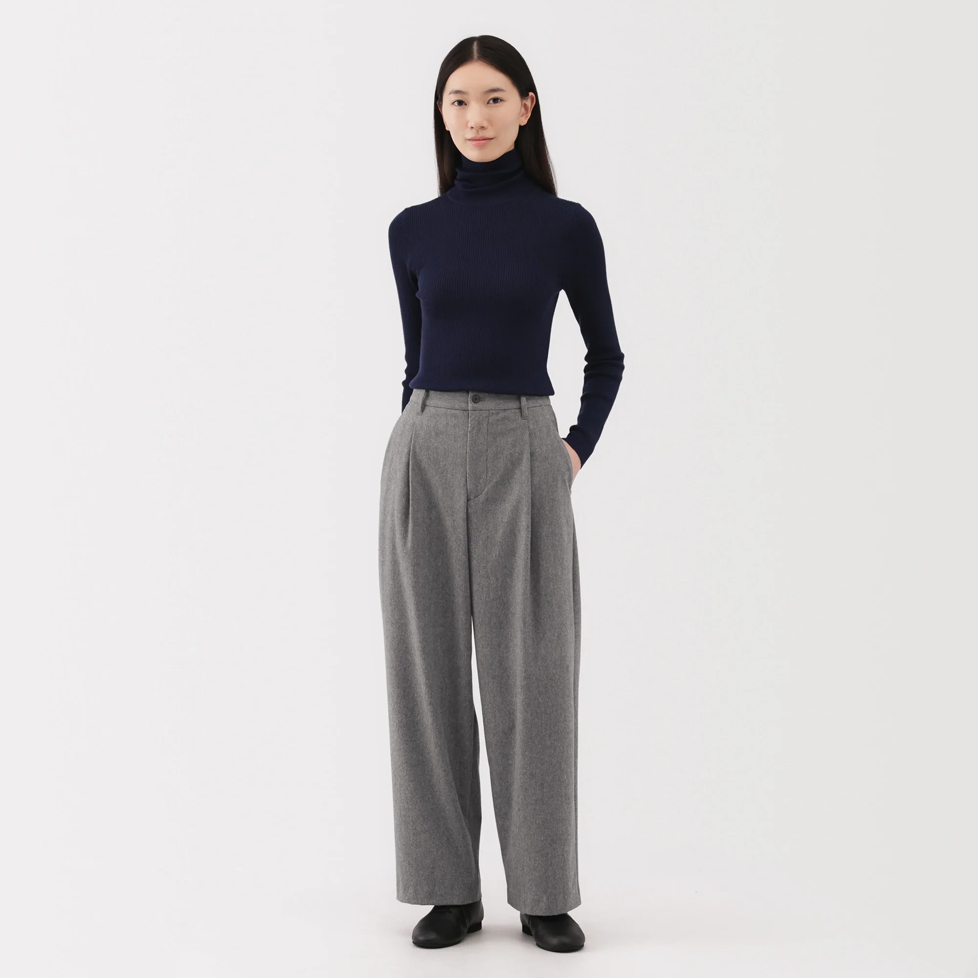 Brushed Wide Pants - Image 2