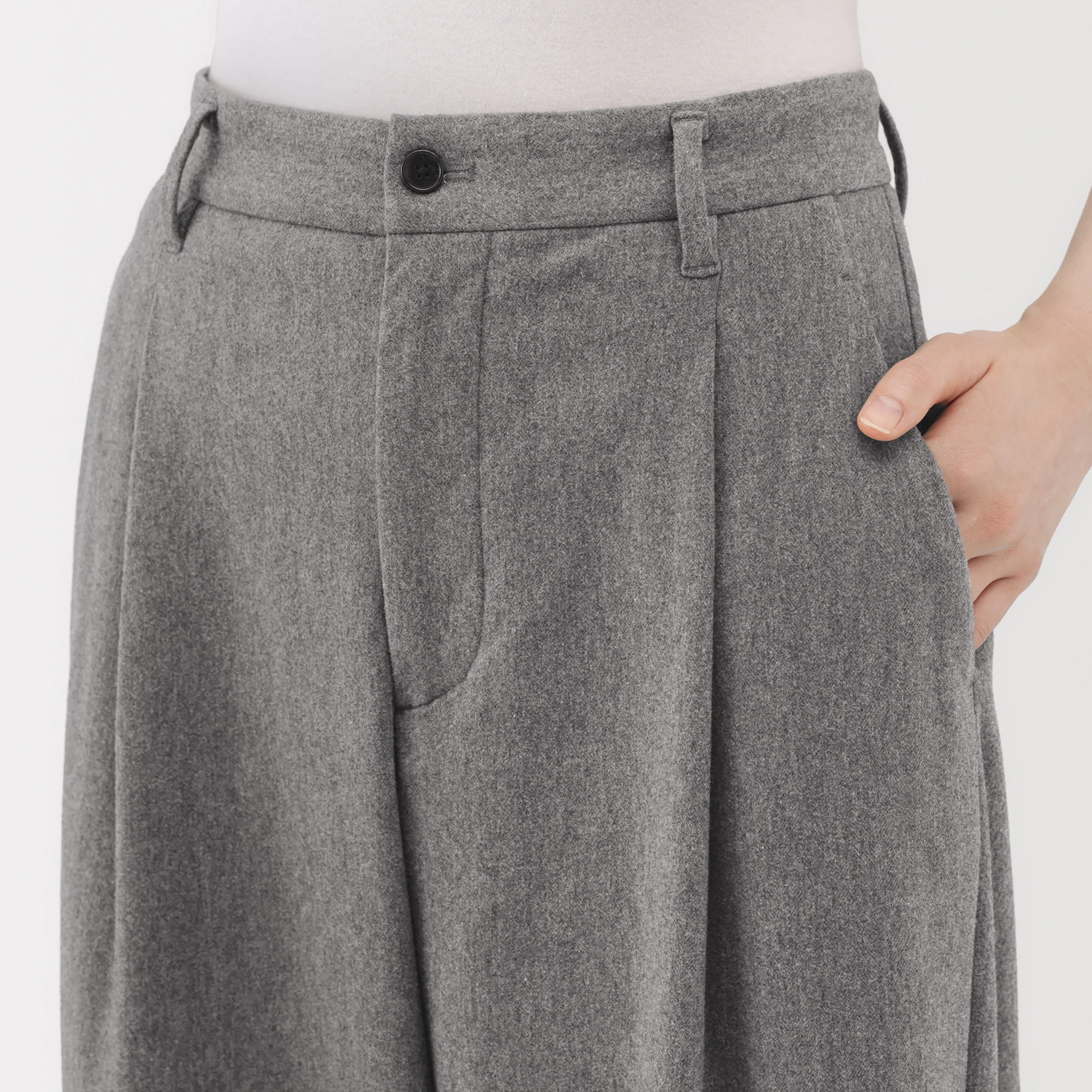 Brushed Wide Pants - Image 25