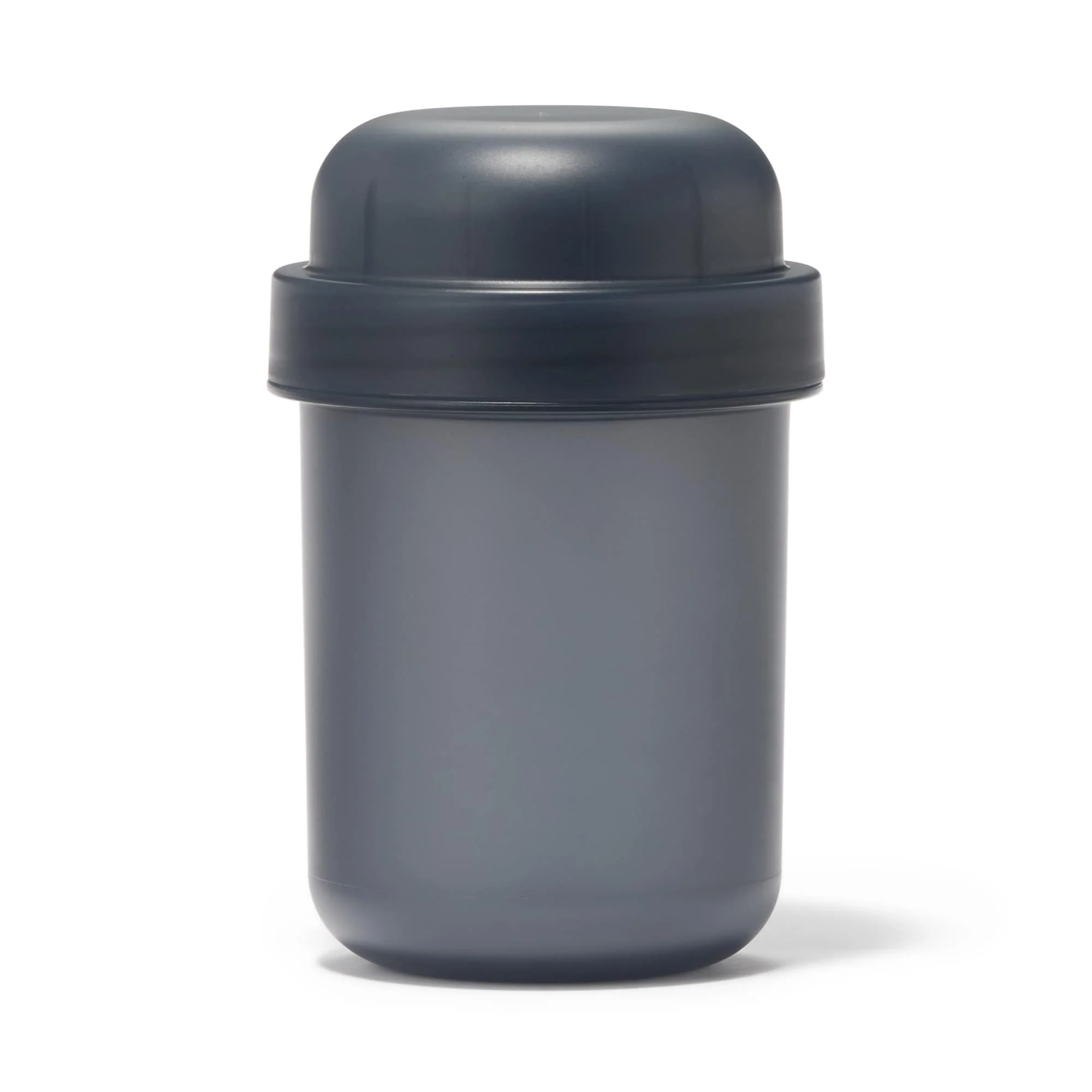 Capsule Lunch Box with Topping Cup Black - 350 ml