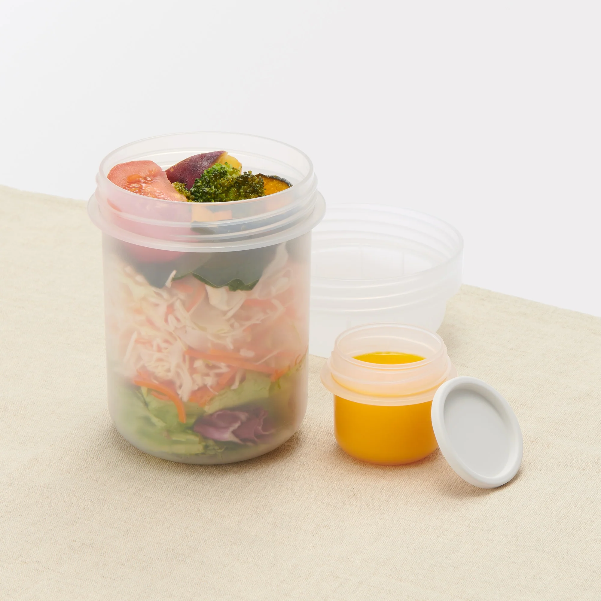 Capsule Lunch Box with Topping Cup Black - 350 ml - Image 11