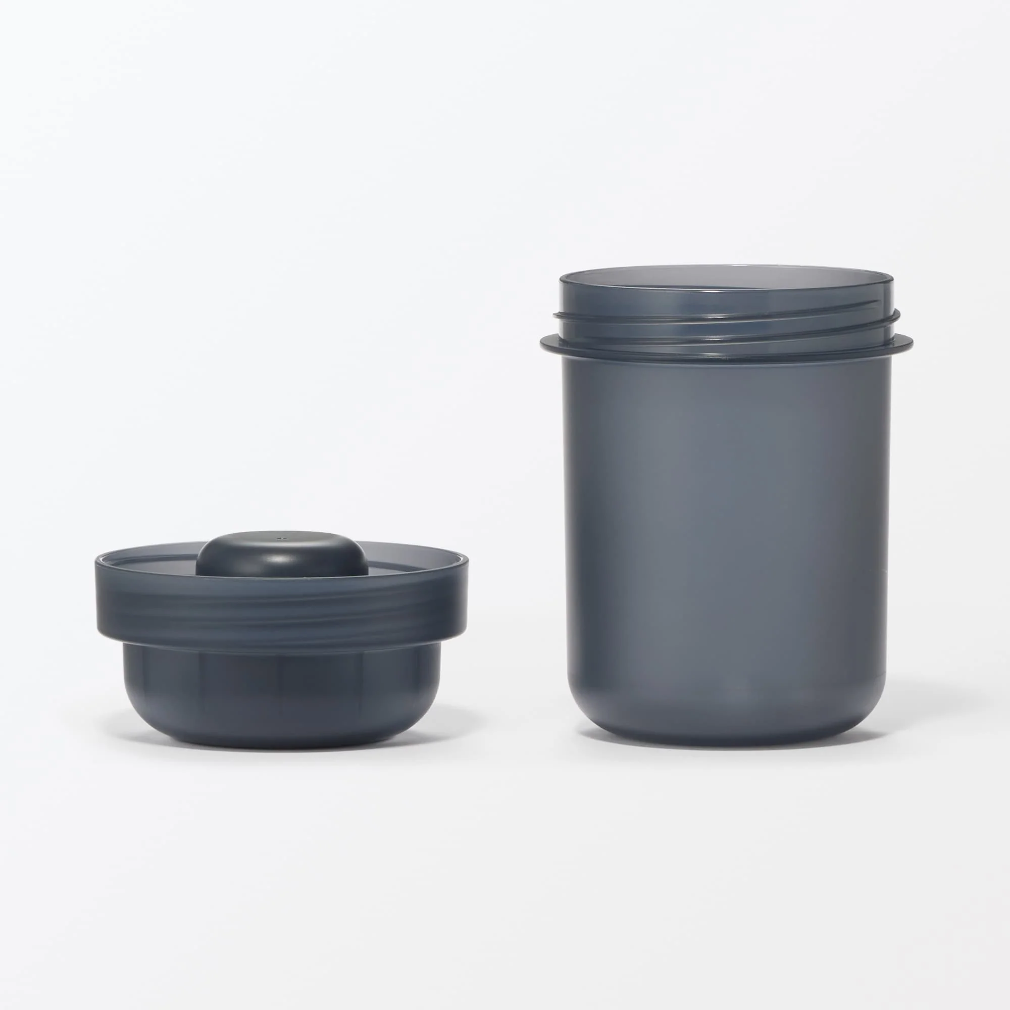 Capsule Lunch Box with Topping Cup Black - 350 ml - Image 3