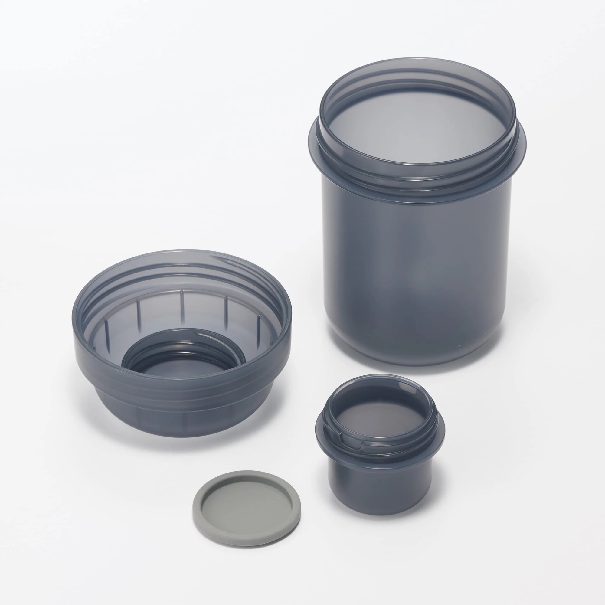 Capsule Lunch Box with Topping Cup Black - 350 ml - Image 8