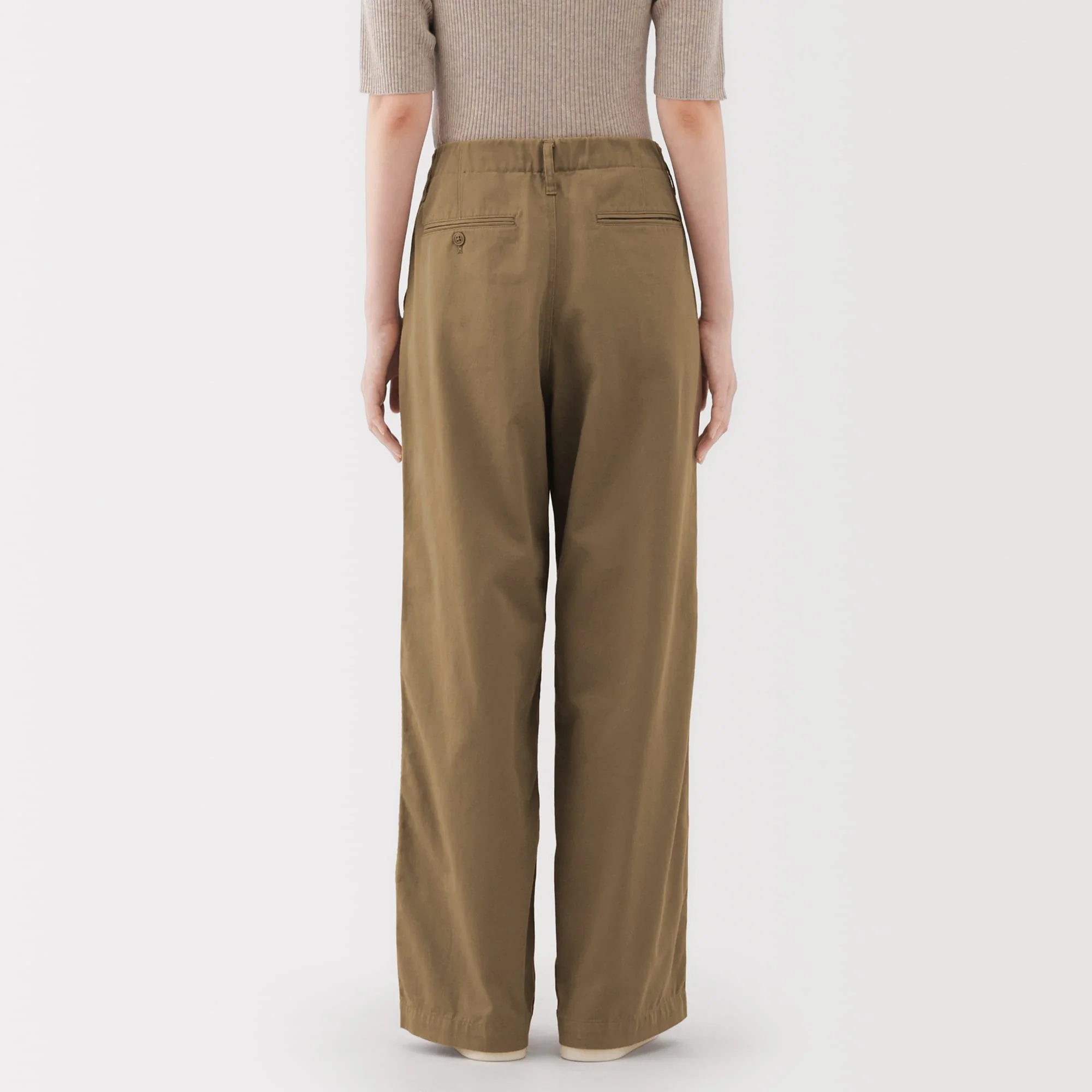 Chino Pleated Wide Pants - Image 6