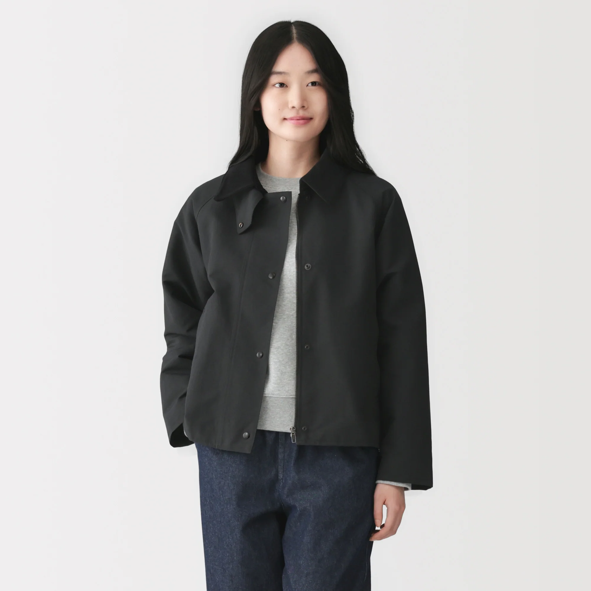 Corduroy Collar Short Blouson