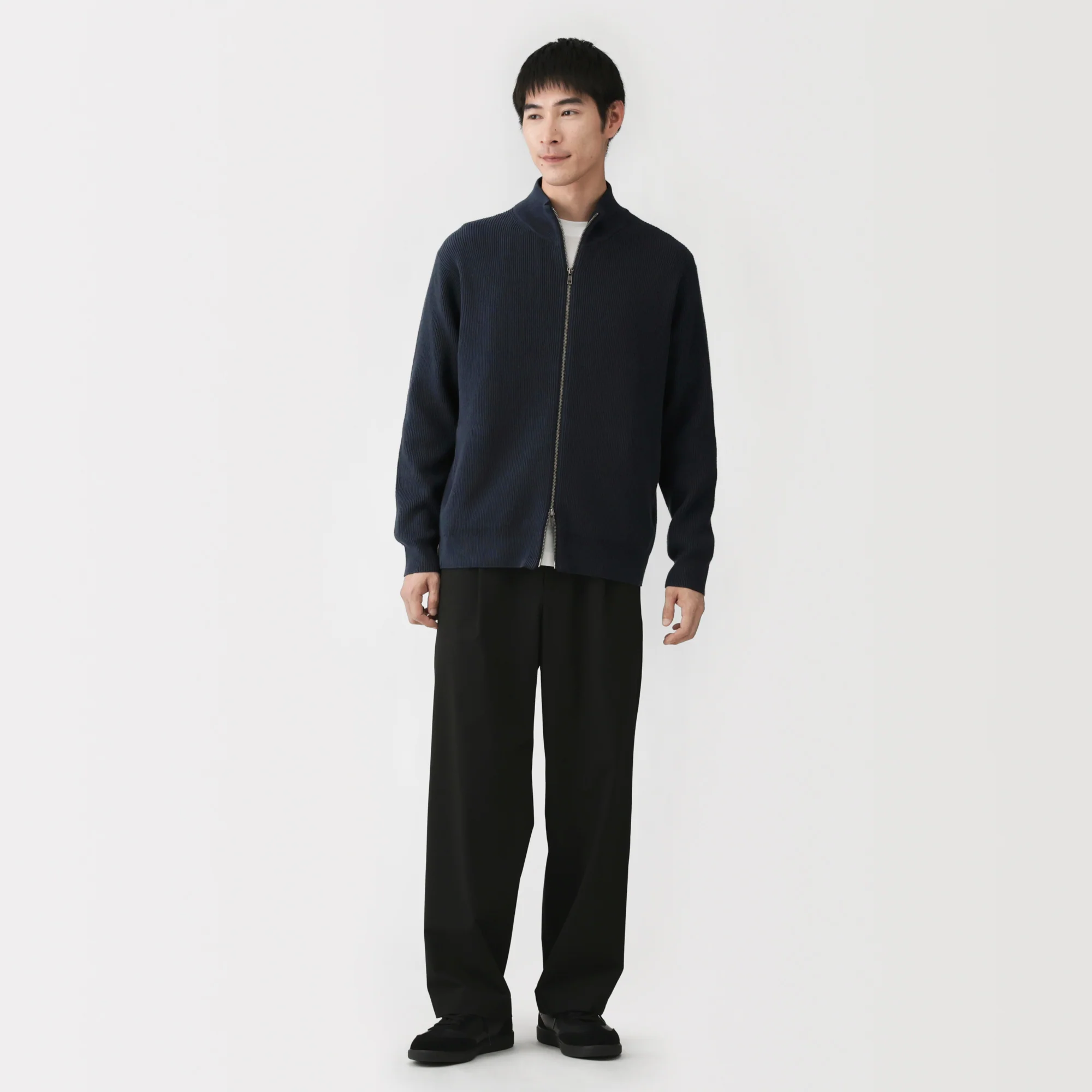 Cotton Blend Full-Zip Cardigan - Image 9