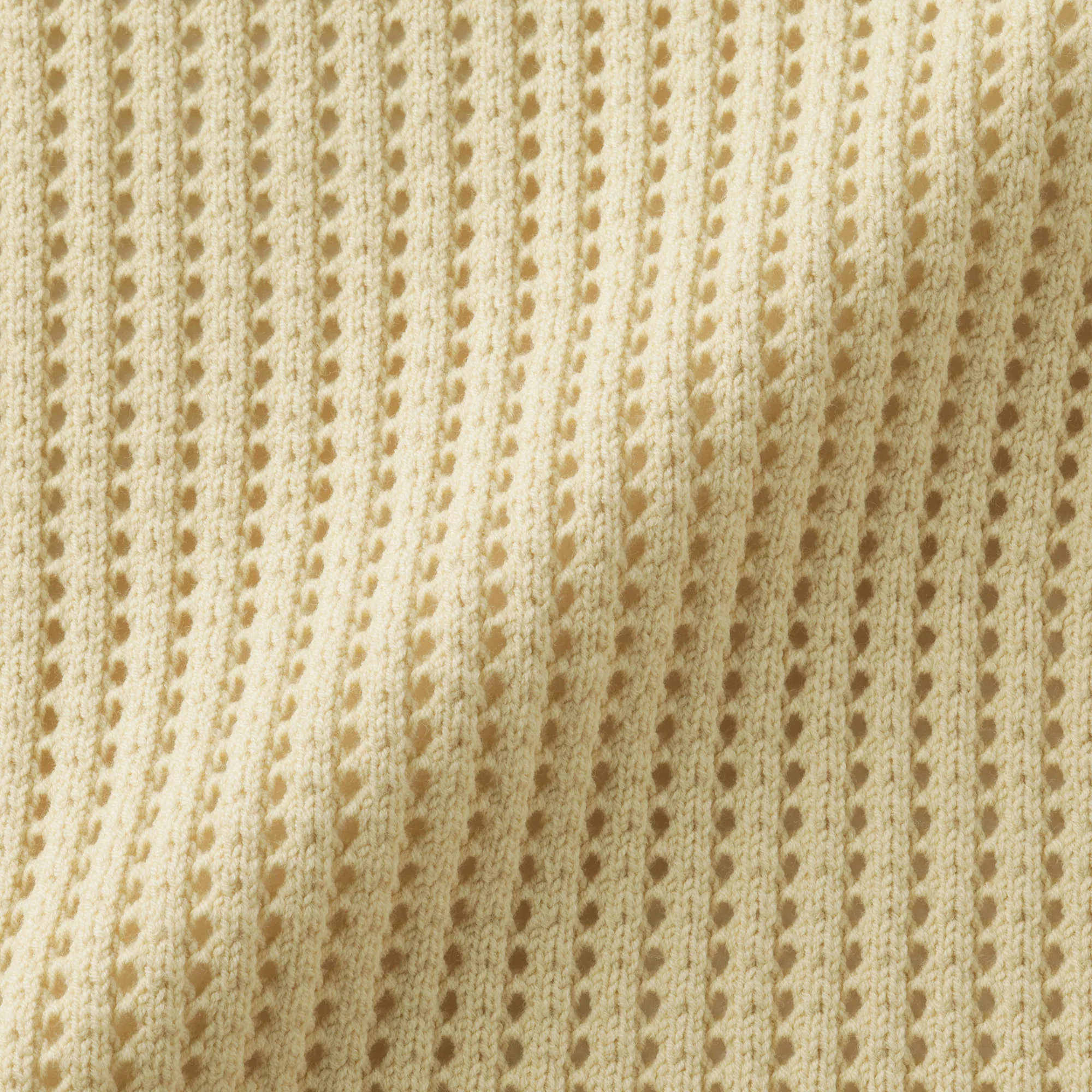 Cotton Blend Mesh Sweater - Image 8