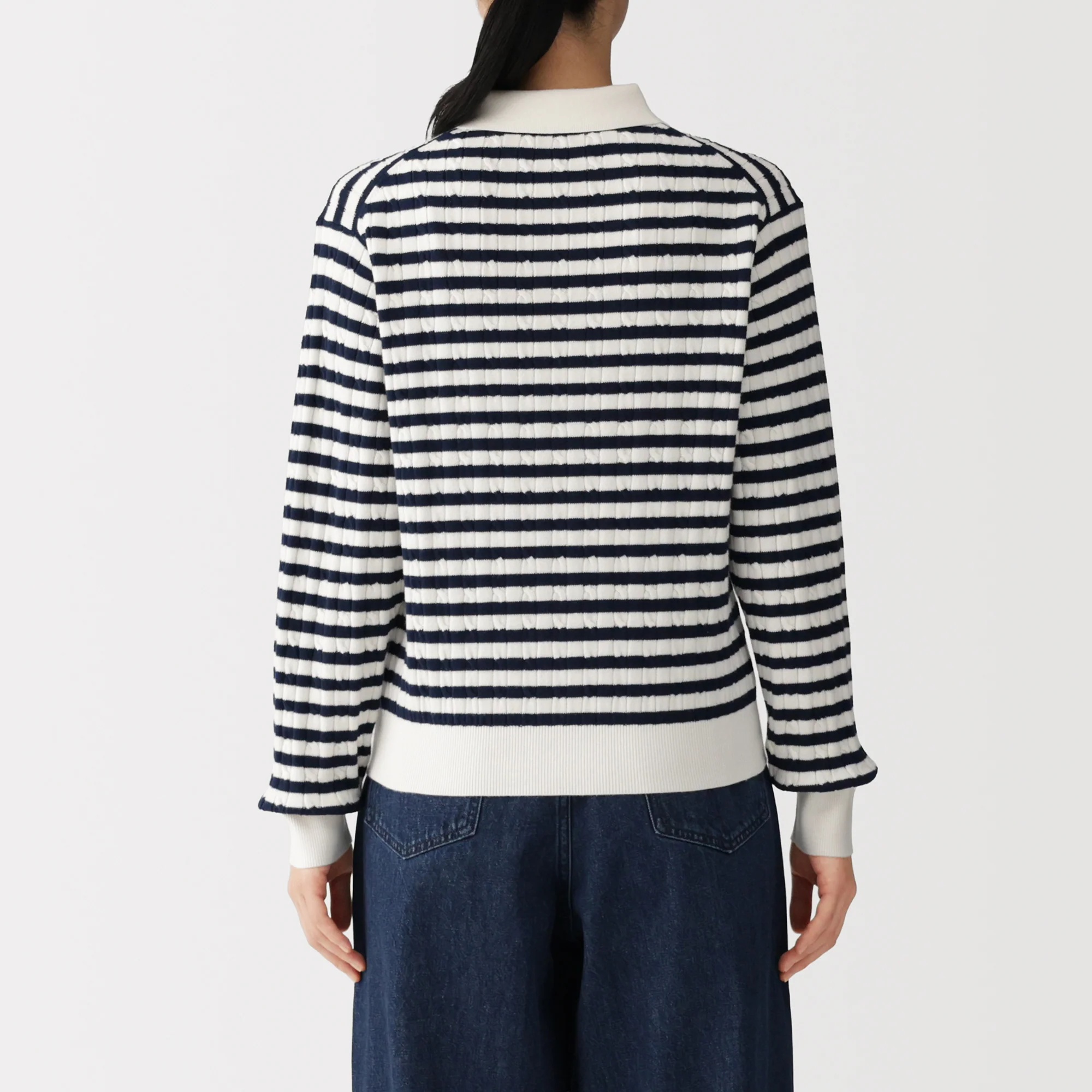 Cotton Blend Polo Sweater - Image 20