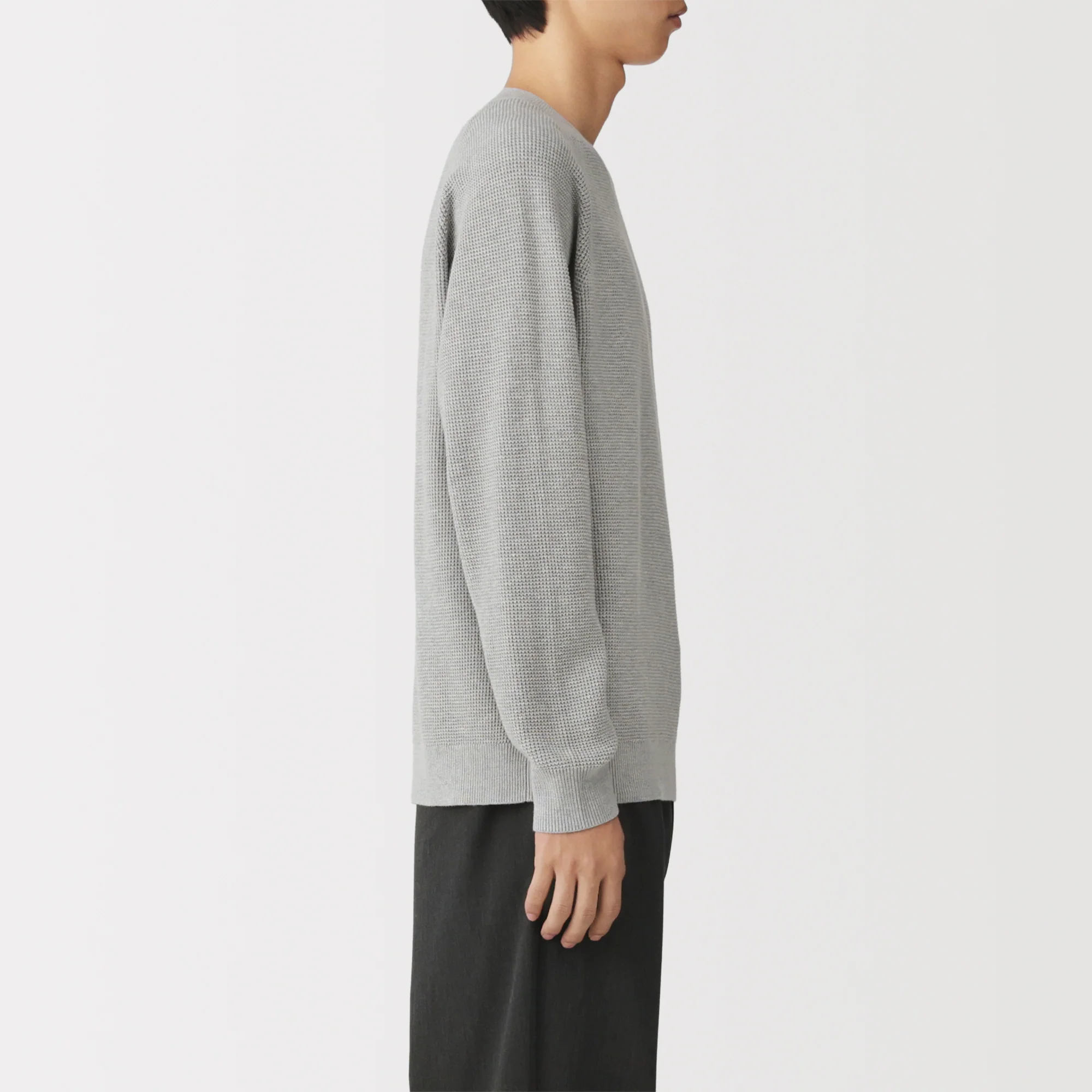 Cotton Blend Waffle Sweater - Image 12