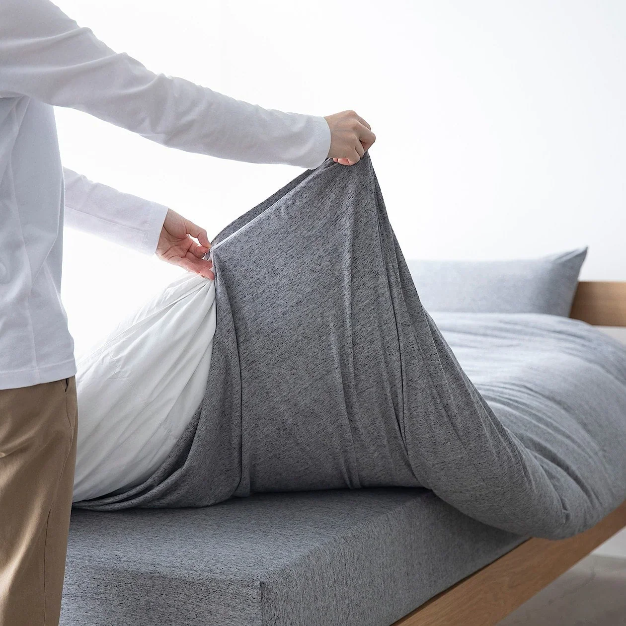 Soft Cotton Jersey Duvet Cover - Image 8