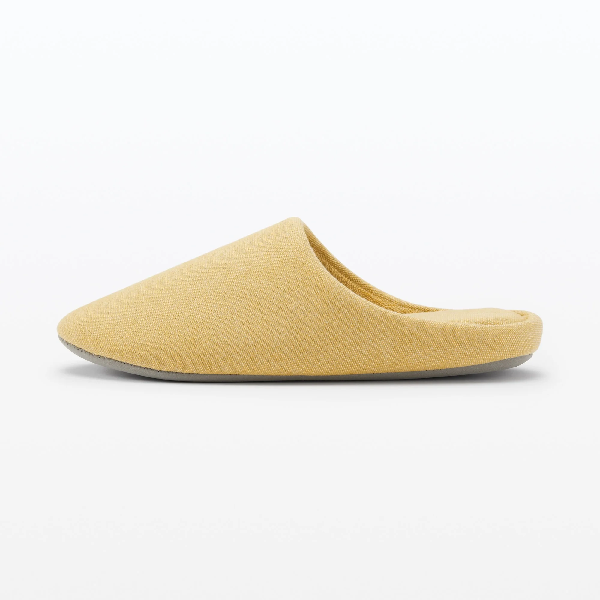 Cotton Plain Weave Insole Slippers - Yellow - Image 4