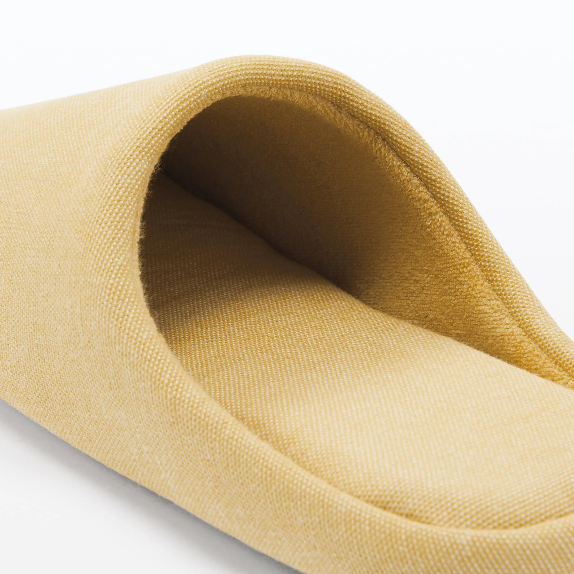 Cotton Plain Weave Insole Slippers - Yellow - Image 6