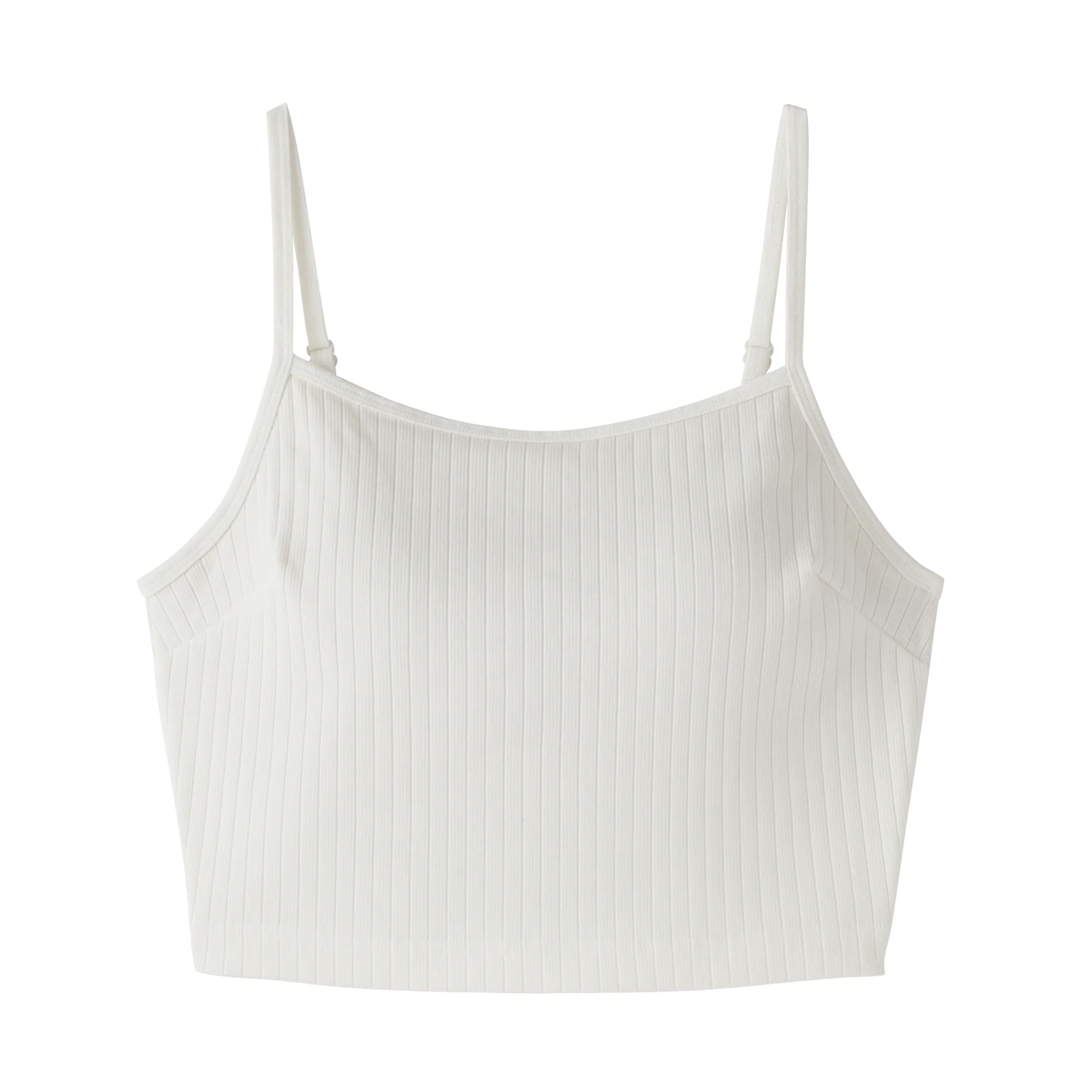 Cotton Rib Bra Camisole - Image 9