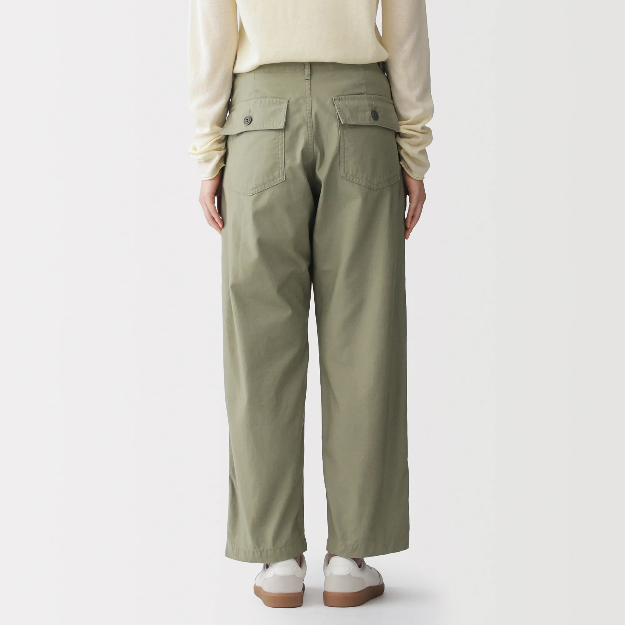 Cotton Satin Baker Pants - Image 36