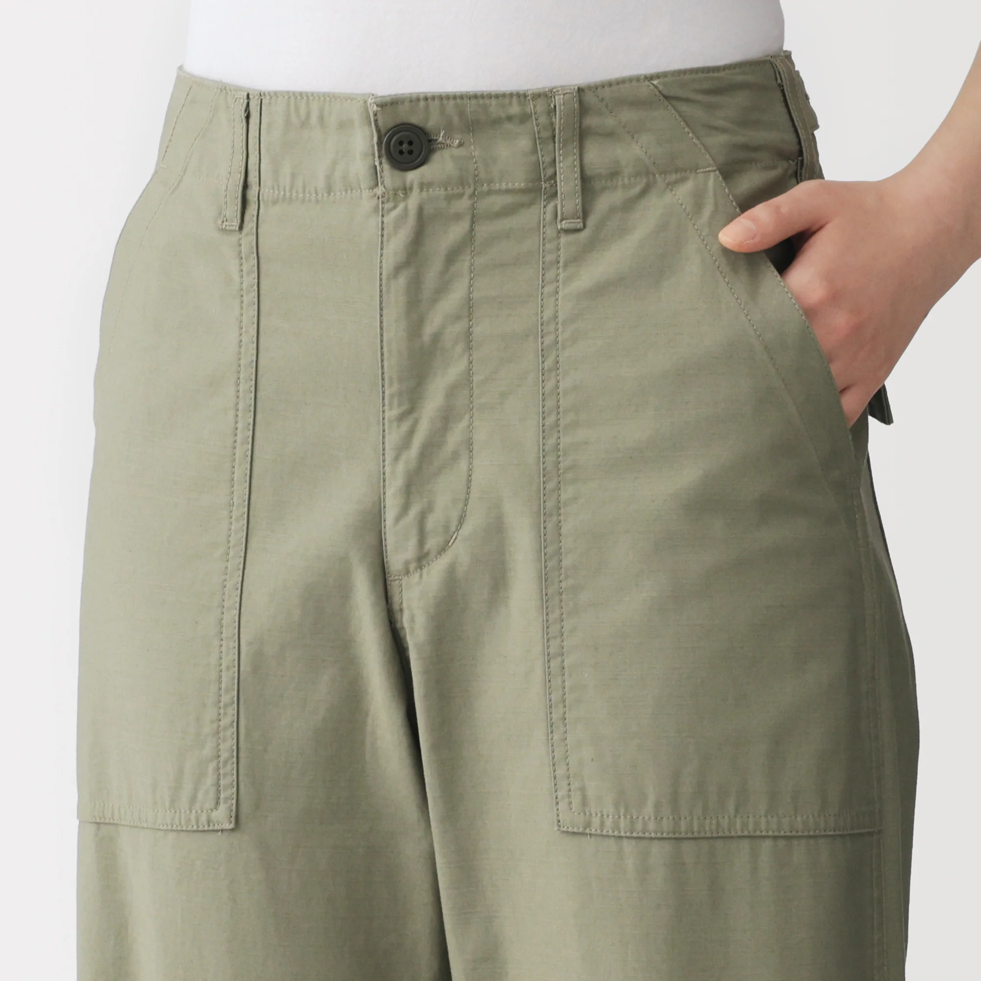 Cotton Satin Baker Pants - Image 37