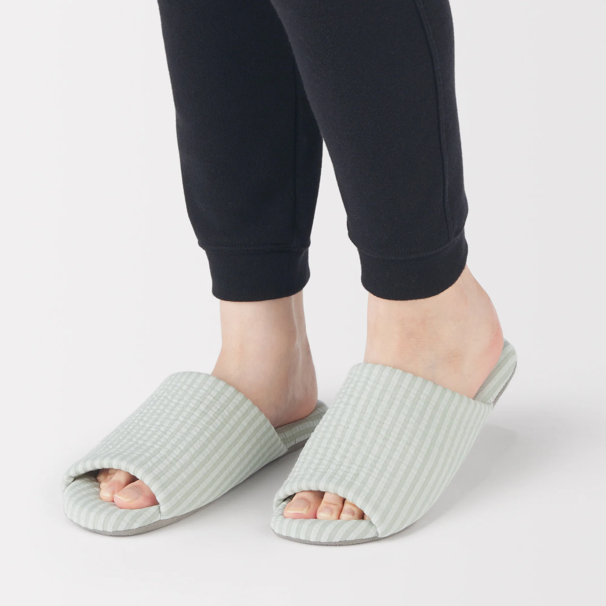 Cotton Seersucker Soft Slippers - Image 3