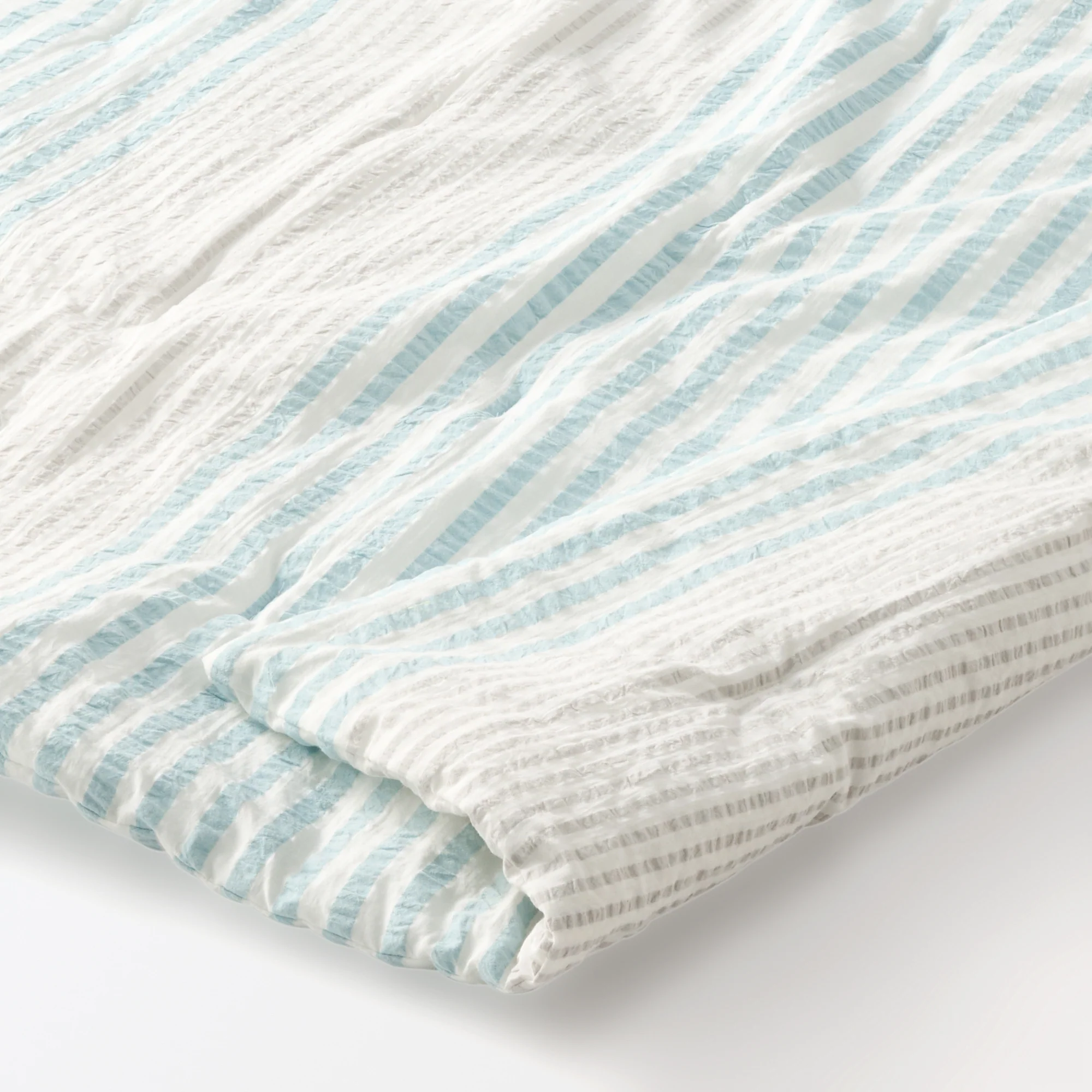 Cotton Seersucker Striped Thin Duvet - Single - Image 5