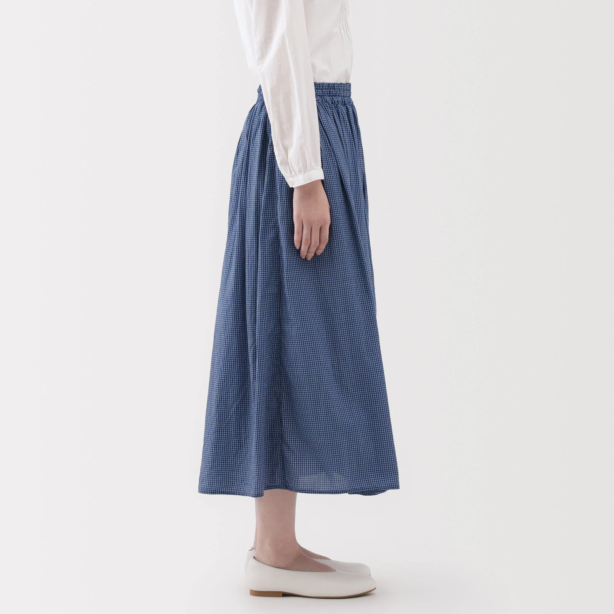 Cotton Voile Gathered Skirt - Image 5