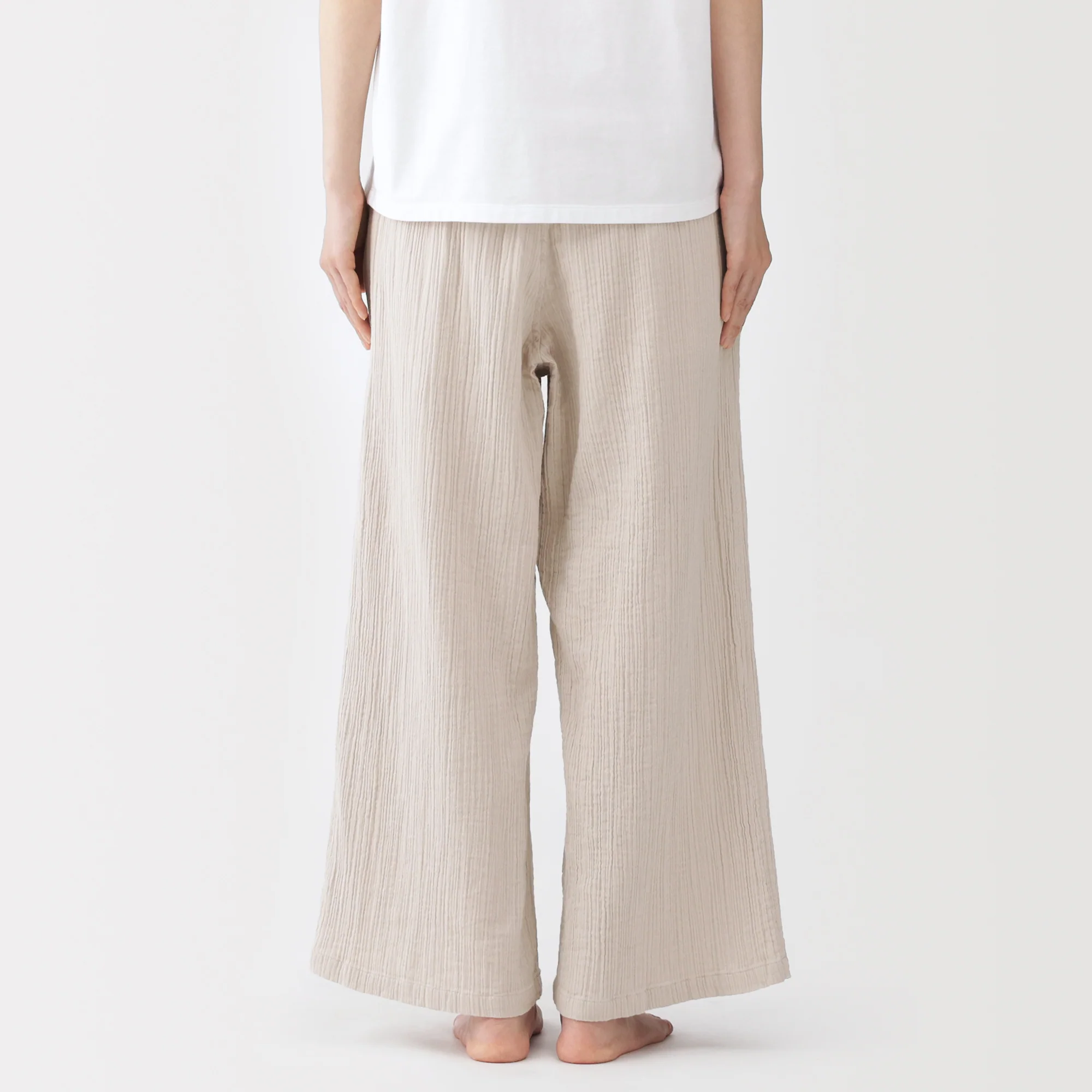 Crinkle Gauze Long Pants - Image 14