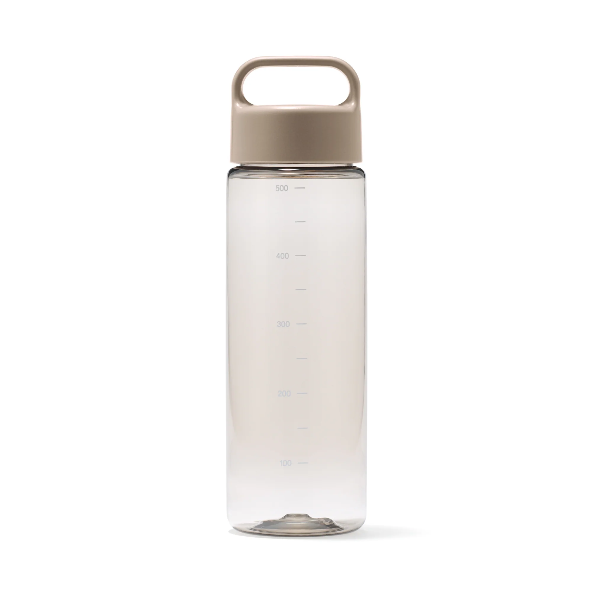 Easy-to-Carry Water Bottle With Scale - Sand Beige (500ml)