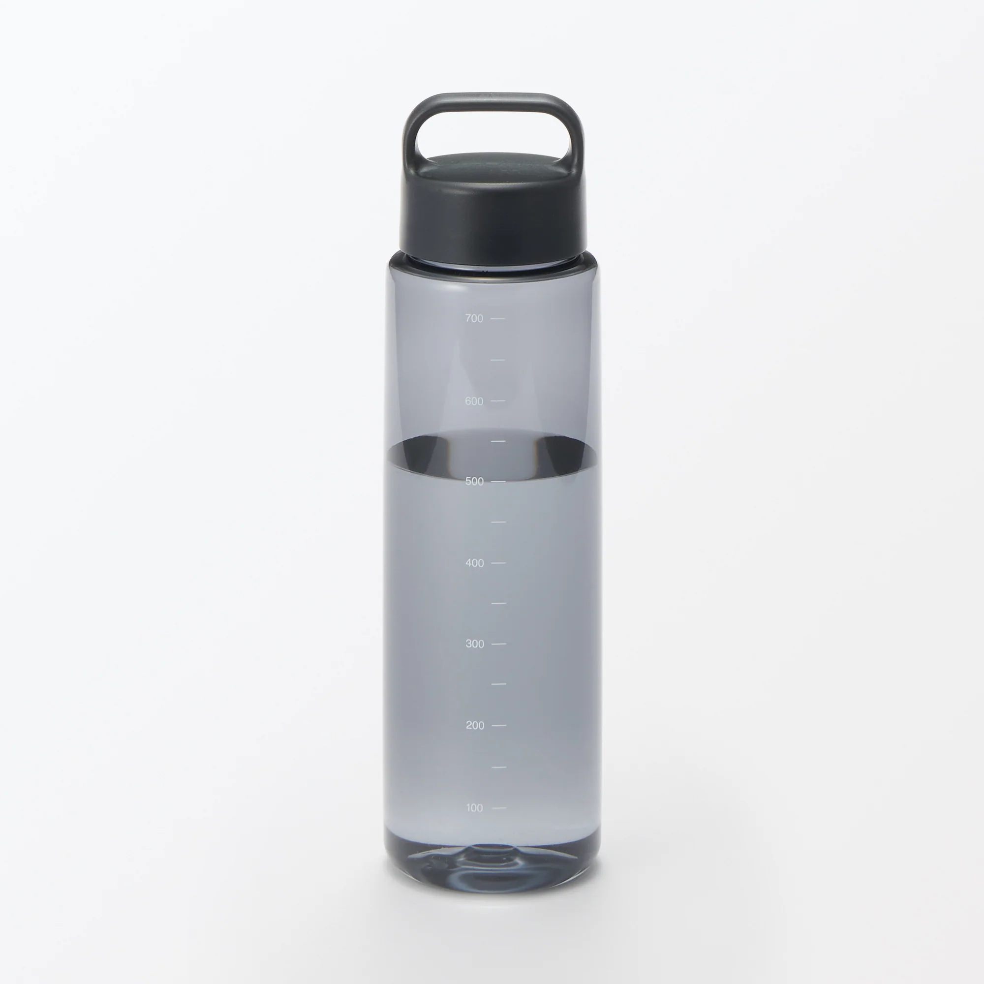 Easy-to-Carry Water Bottle With Scale - Black (700ml) - Image 5