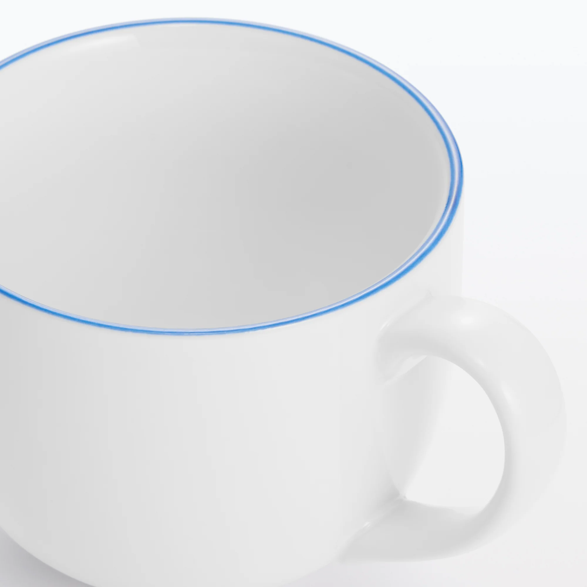 Everyday Tableware Coffee Cup - Blue Stripe - Image 5