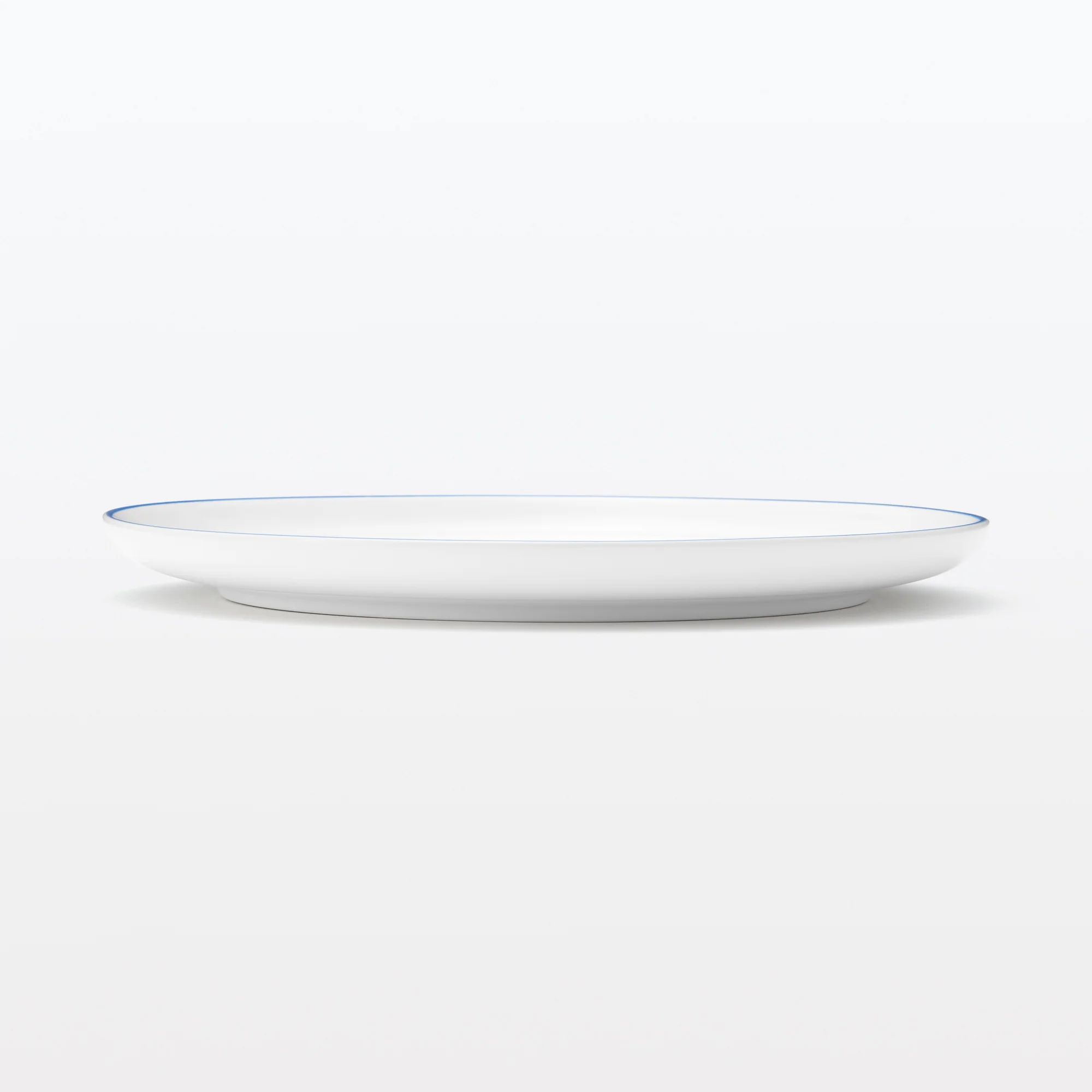 Everyday Tableware Lunch Plate - Blue Stripe - Image 2