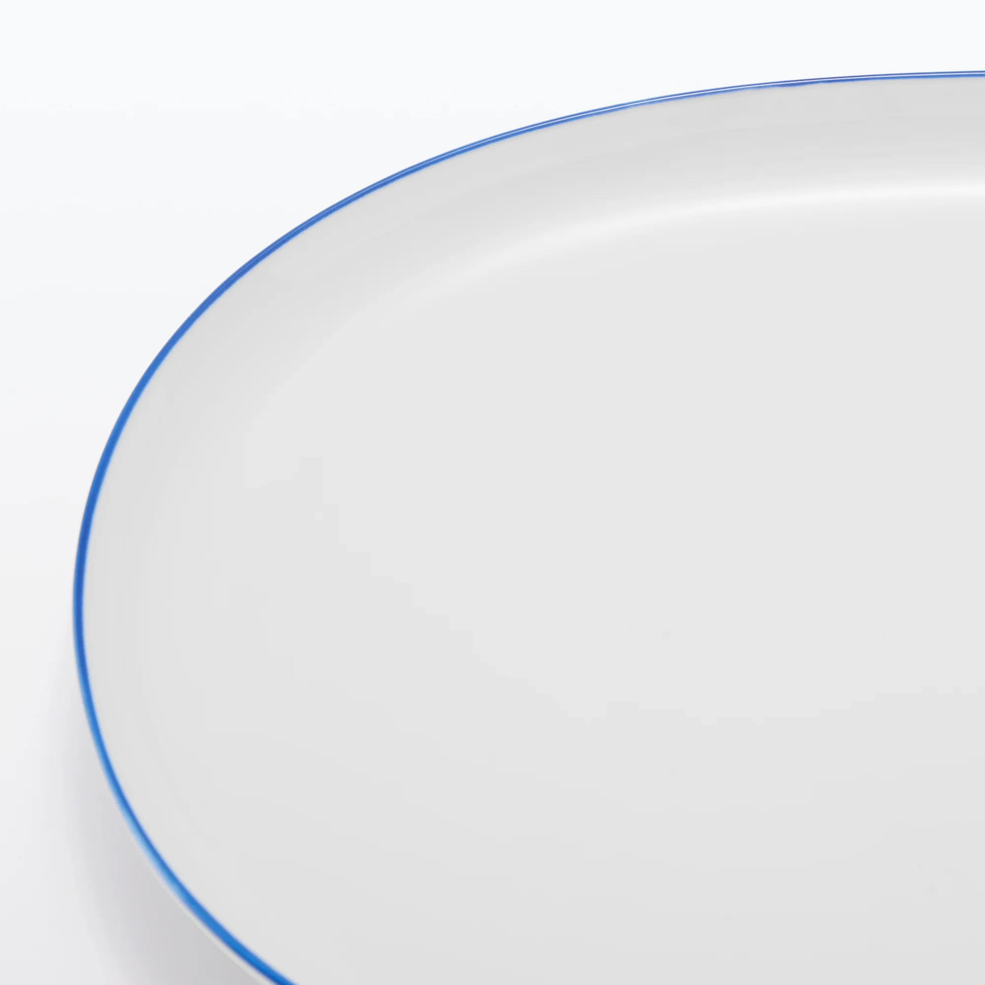 Everyday Tableware Oval Plate Large - Blue Stripe - Image 5
