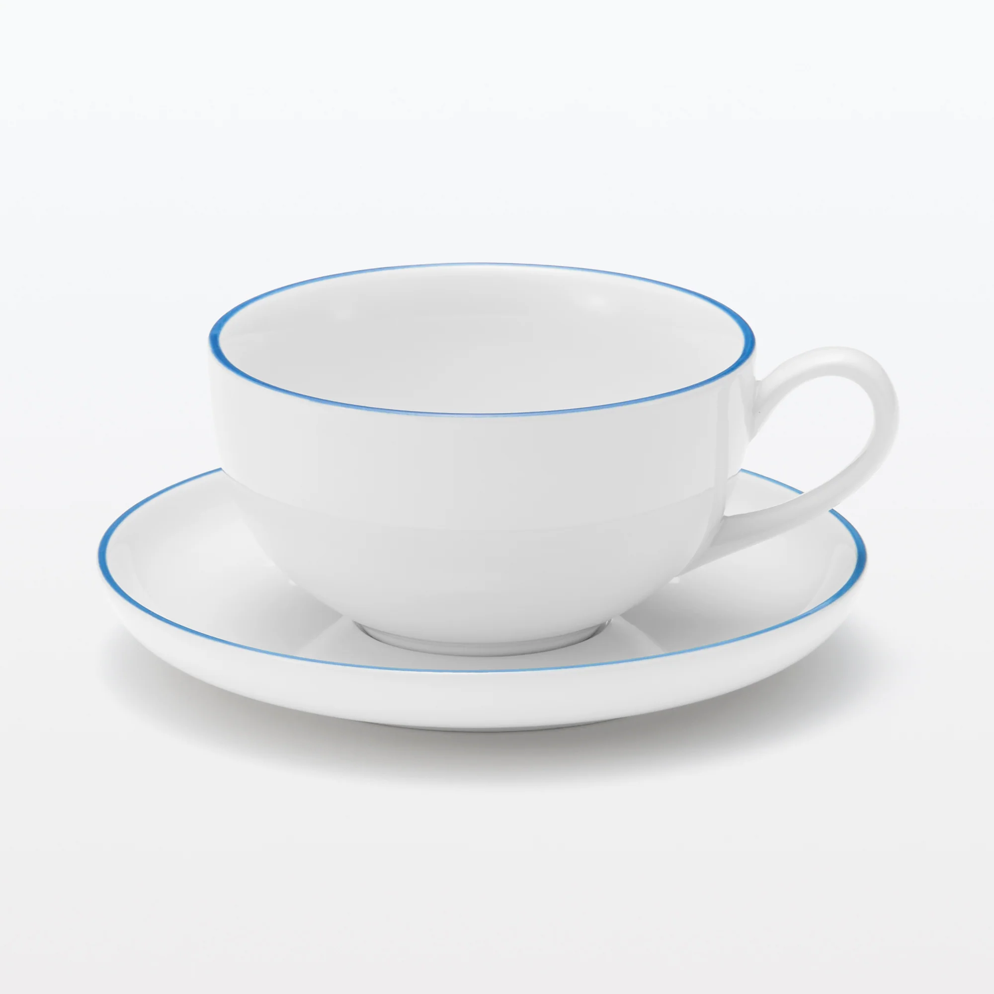 Everyday Tableware Teacup - Blue Stripe - Image 2