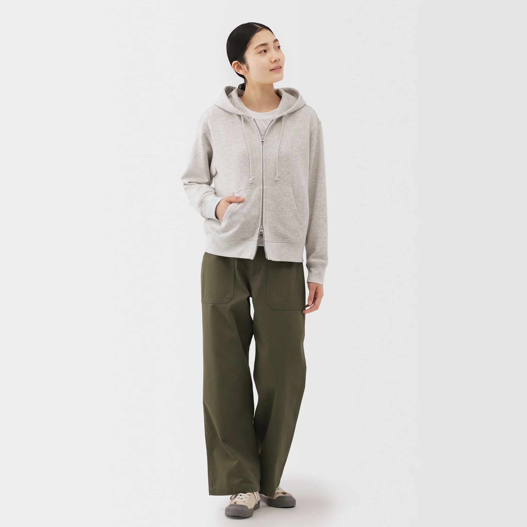 French Terry Zip-Up Hoodie - Image 14