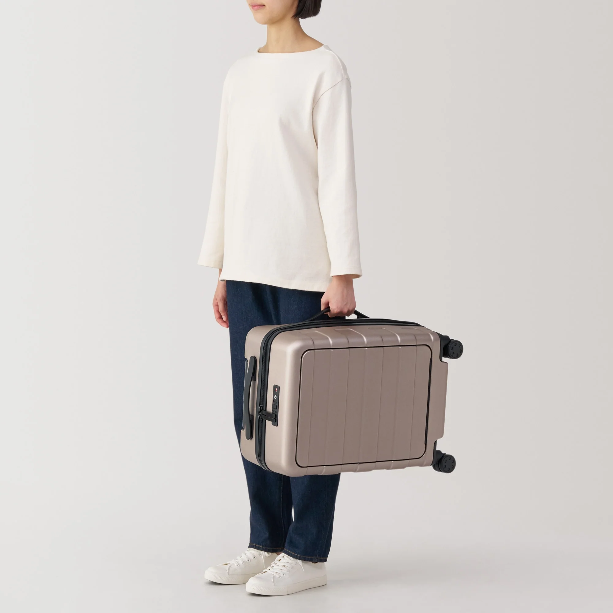 Front Open Hard Suitcase 32L | Carry-On - Image 22